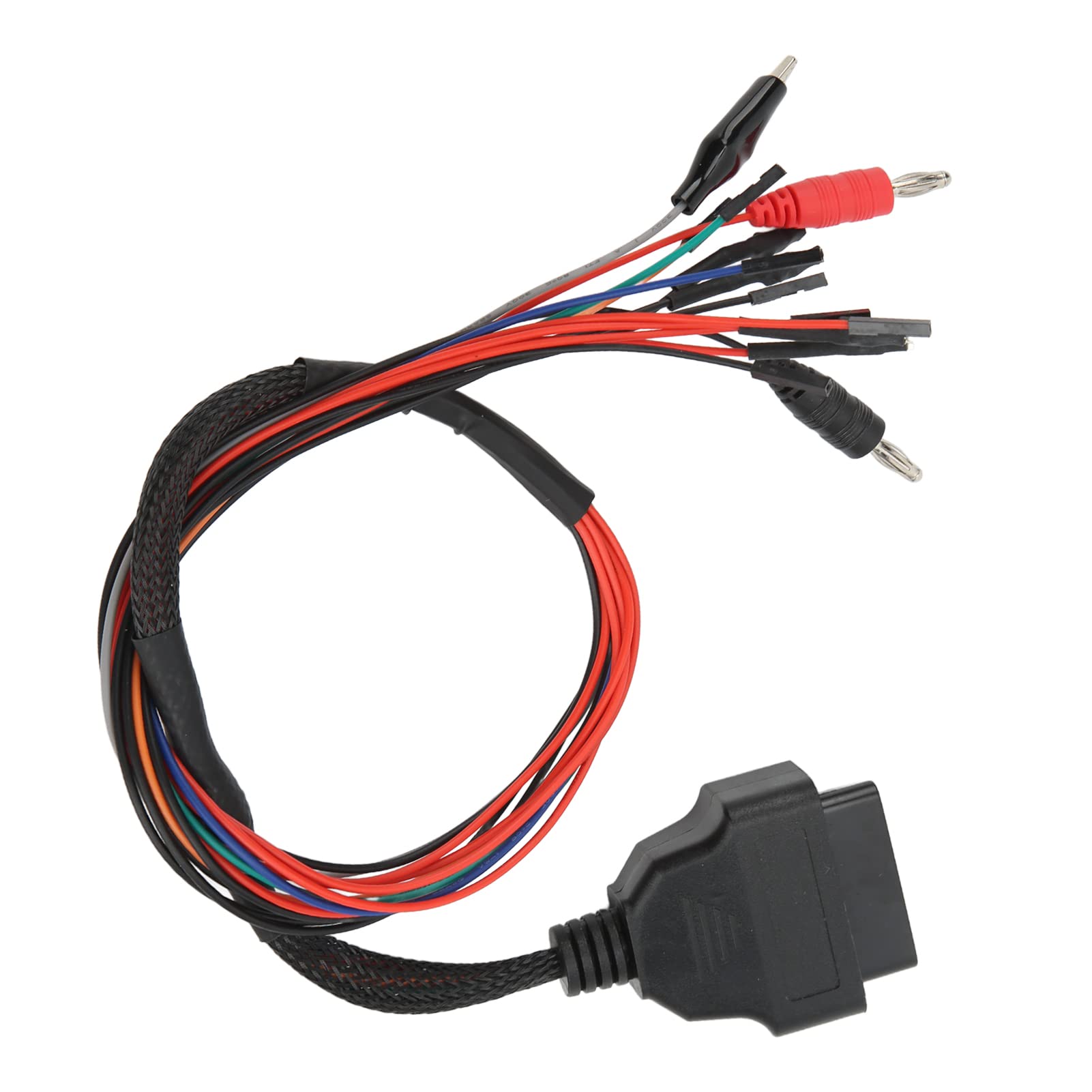 EXCLUZO OBD2 Pinout Cable, Universal 12V‑24V Car Diagnostic Adapter Reliable for Car MPPS V21