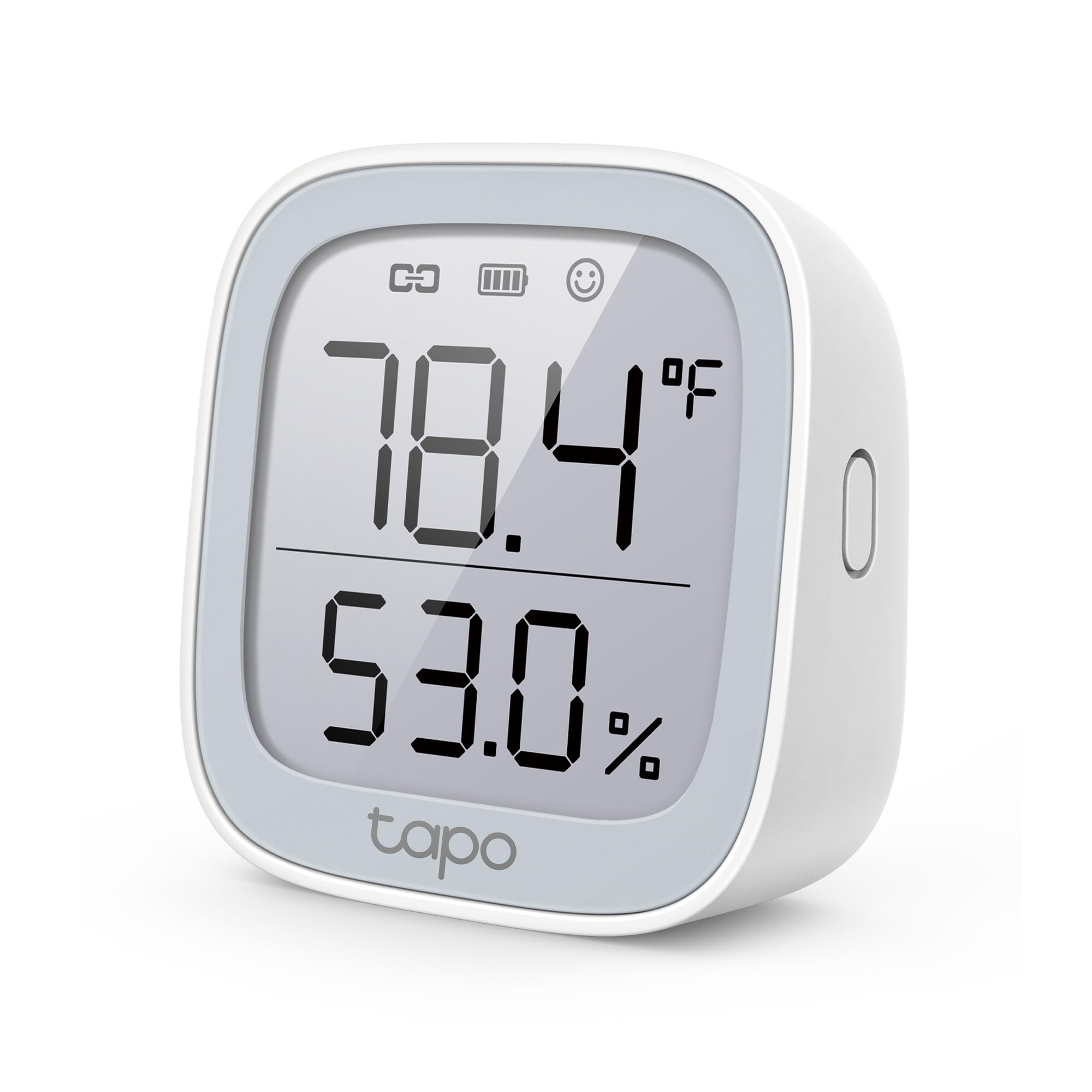 TP-Link Tapo Smart Temperature and Humidity Monitor | Requires Tapo Hub | 2.7" E-Ink Display | Swiss-Made Sensor | Long-Lasting Performance | Real-Time Notification | Visual Graphics | Tapo T315