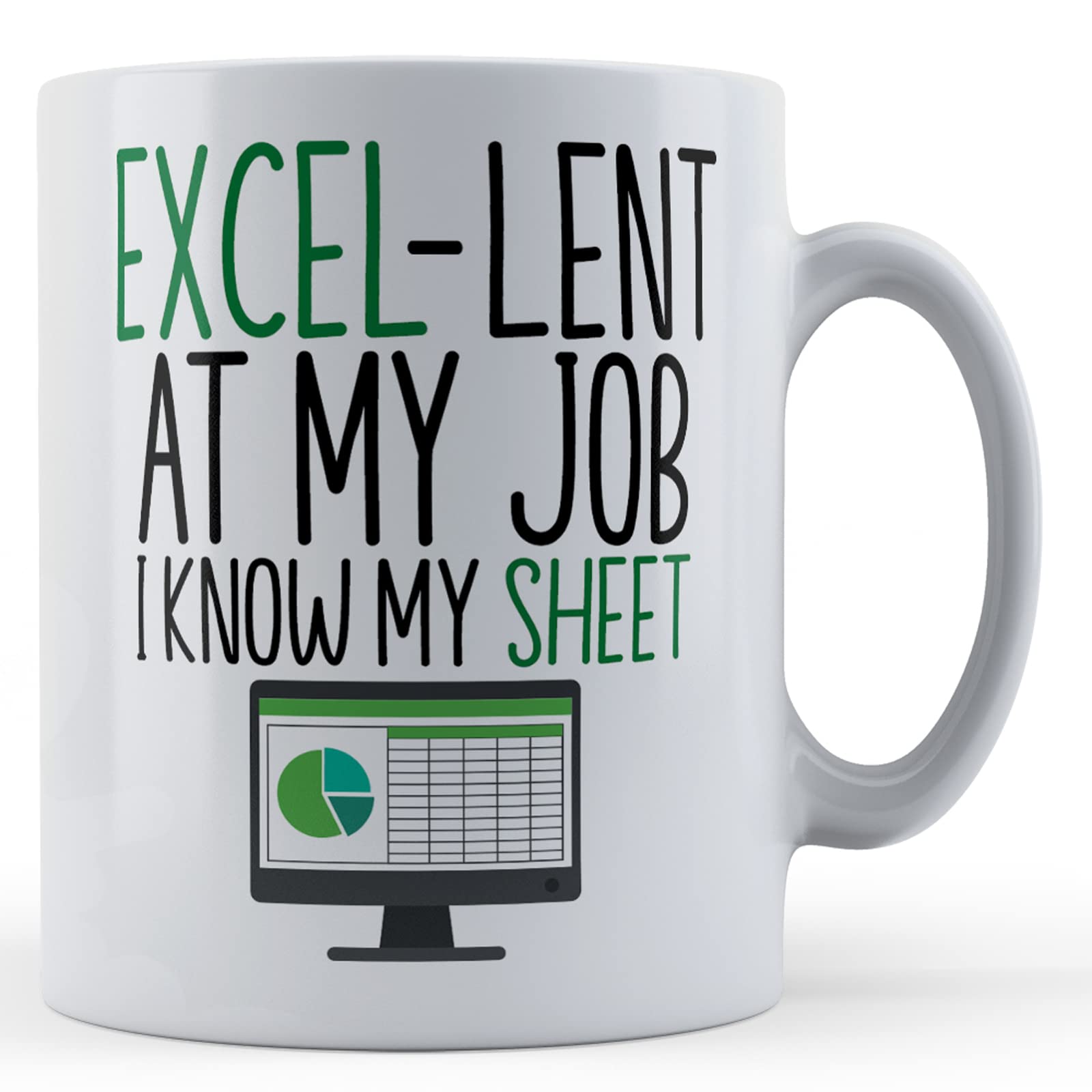 Father Fox Excel-Lent at My Job, Know My Sheet - Funny Work Colleague Spreadsheet Gift Mug