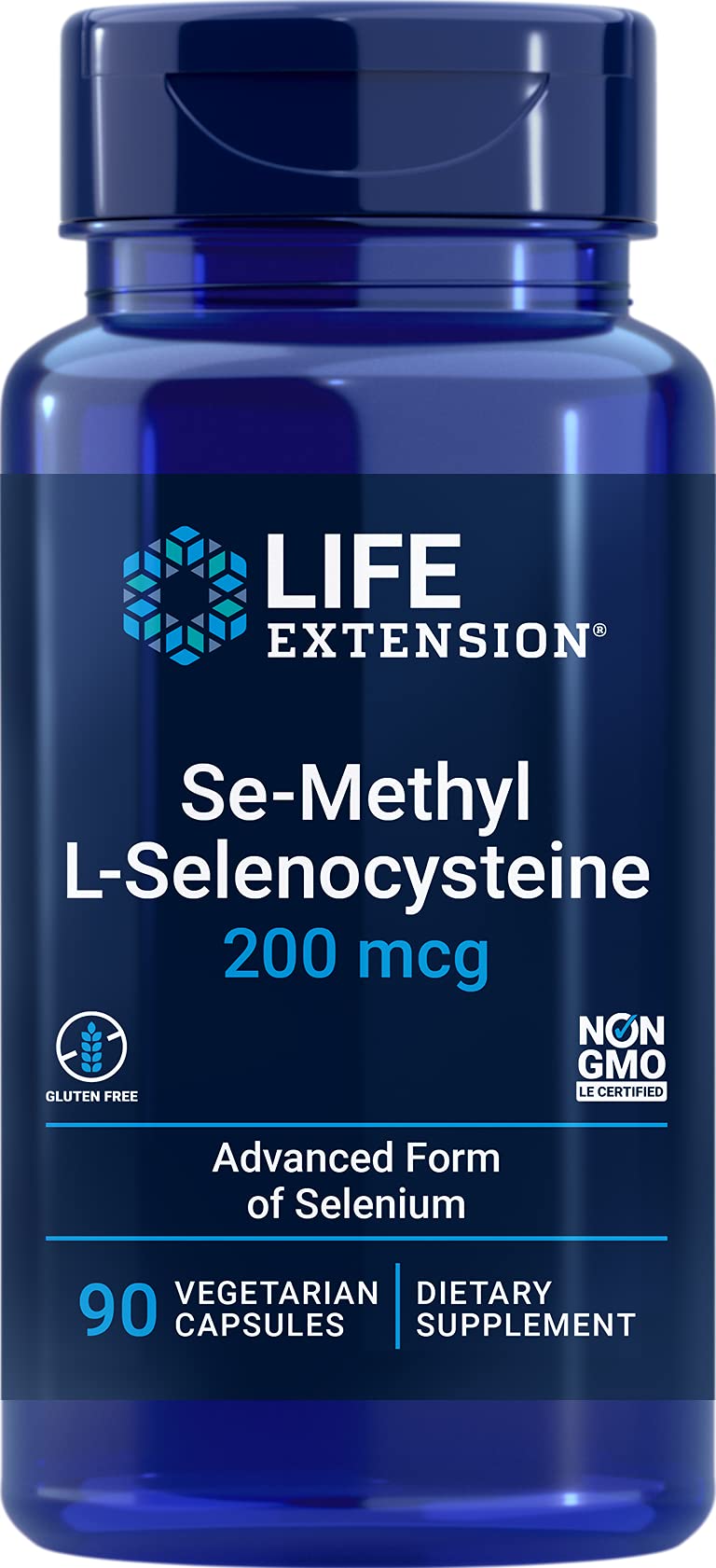 Life Extension Se-Methyl L-Selenocysteine 200 mcg, 90 Vegetarian Capsules