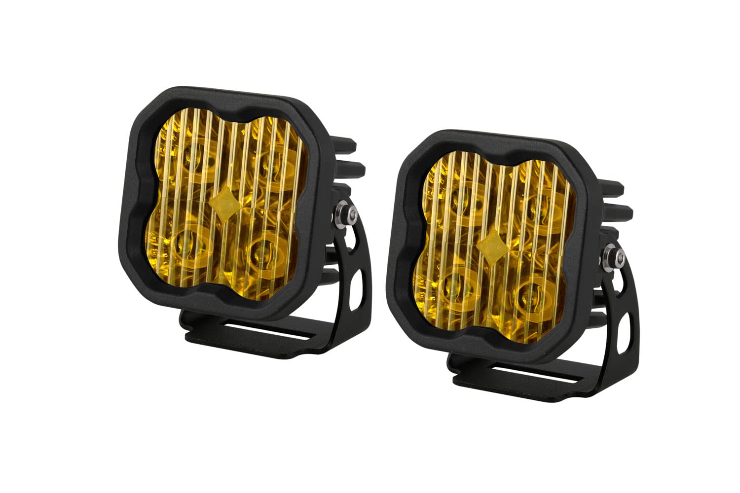 Diode Dynamics Stage Series 3in SAE Yellow Sport LED Pod (pair), Driving Sport