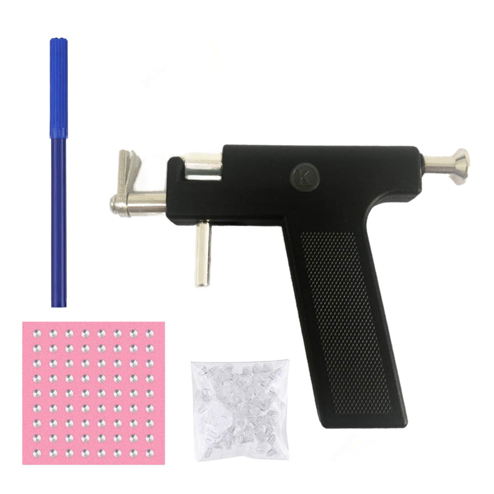 Anself Ear Piercing Gun Set Safety Ear Nose Navel Body Piercing Gun Kit Set With 98pcs Earring Studs