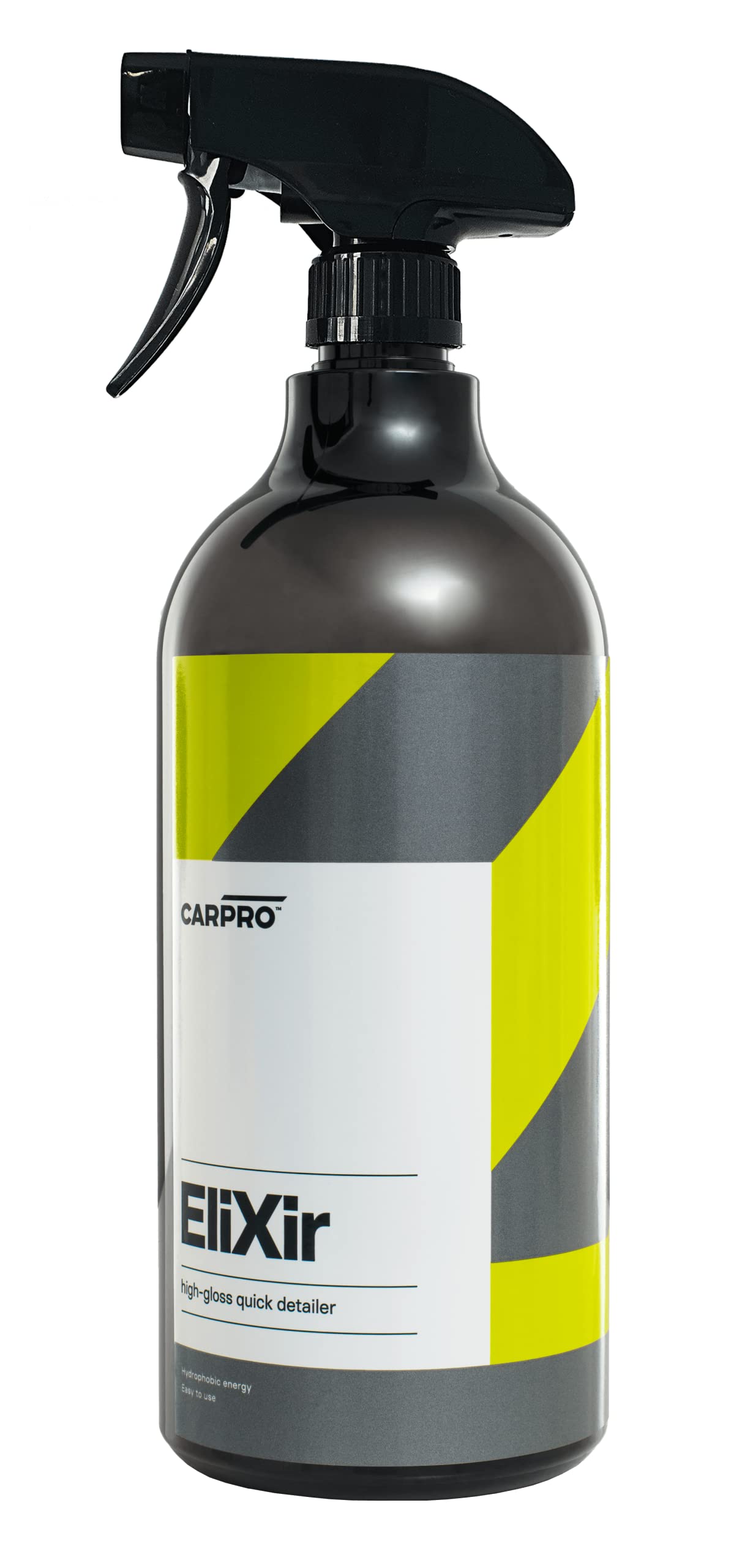 CarProElixir Quick Detailer with Sprayer - Quick Detail Provides a Fast Layer of Depth, Gloss, and Hydrophobic Energy - Liter (34oz)