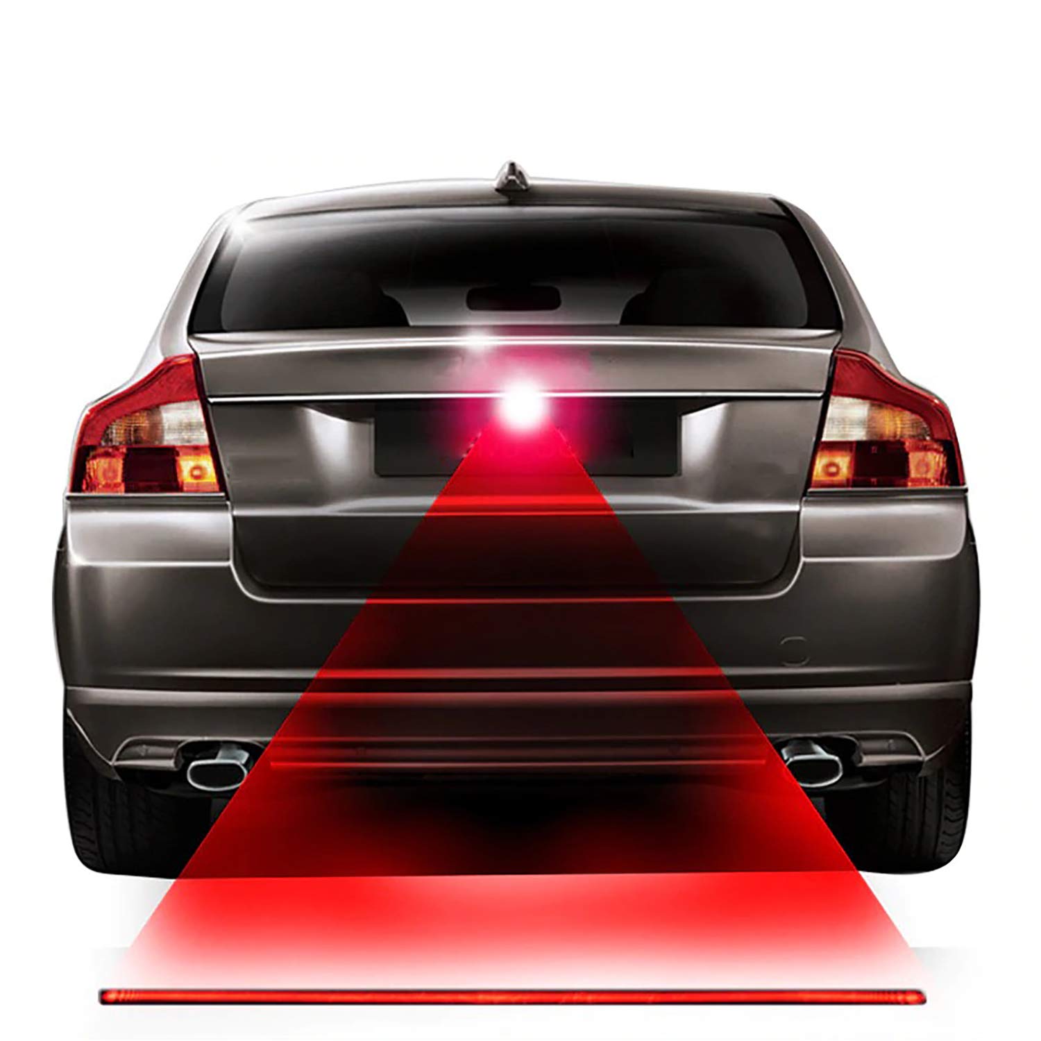 SOLDOUT Red Line Anti-collision Rear End Laser Fog Light Car Parking & Warning Brake Light Auto Styling