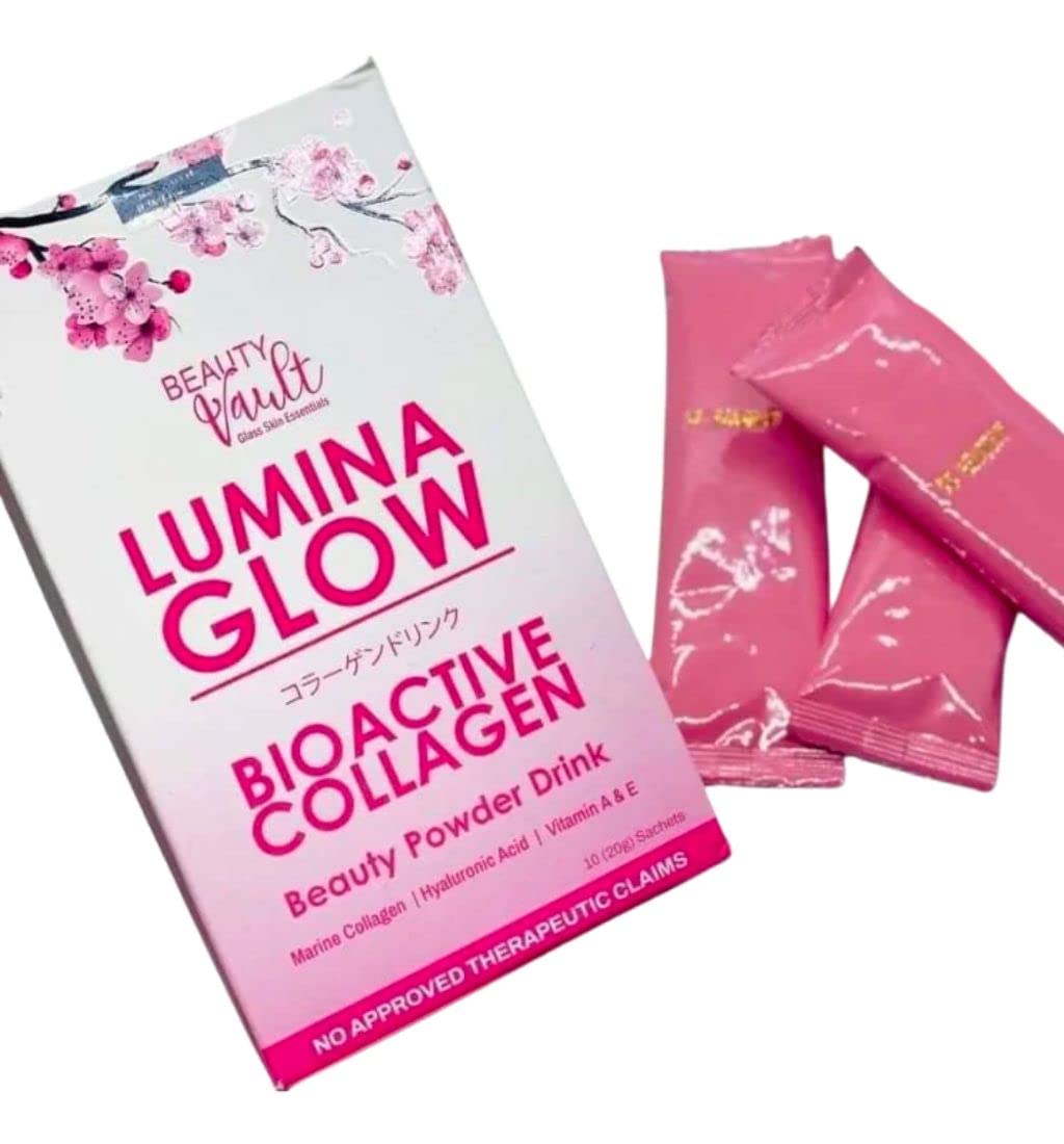 BEAUTY VaultLumina Glow Bioactive Collagen Powder Drink for Face Skin Withening