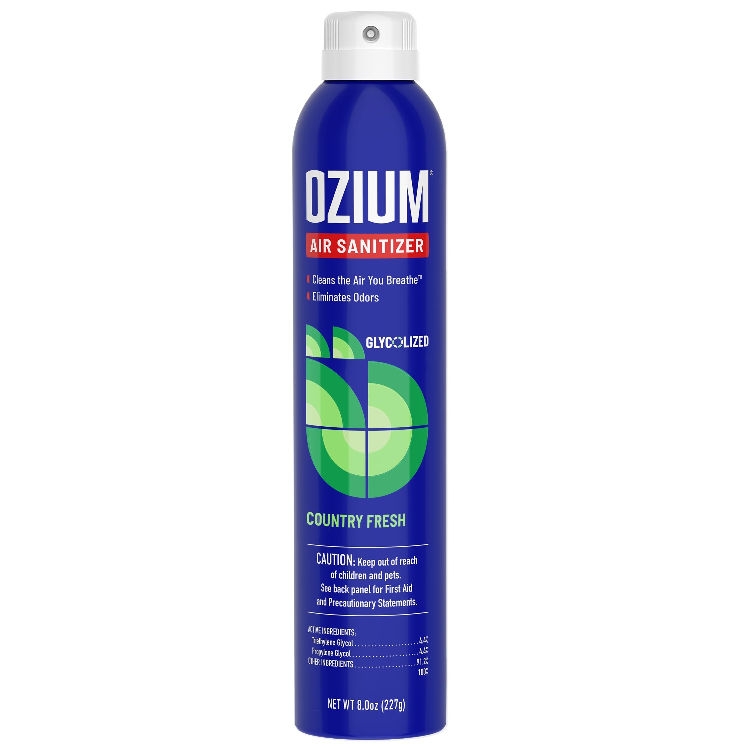 Ozium 8 Oz. Air Sanitizer & Odor Eliminator for Homes, Cars, Offices and More, Country Fresh, Pack of 1