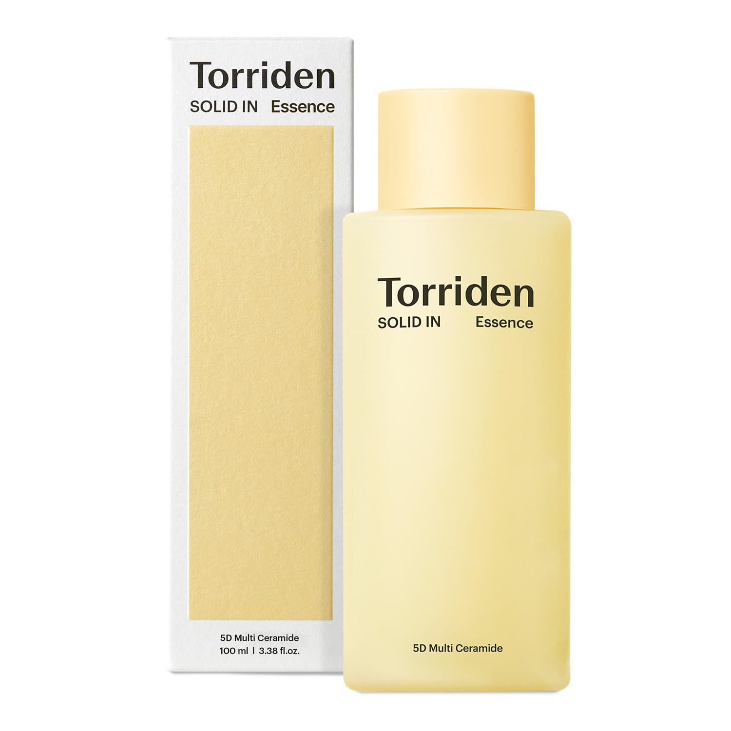 TorridenSOLID-IN Ceramide Essence 100 ml / 3.38 fl. oz., Facial Essence Serum that Deeply Hydrates, Moisturizes, and Protects with 5 Types of Ceramides and Panthenol for Dry and Sensitive skin