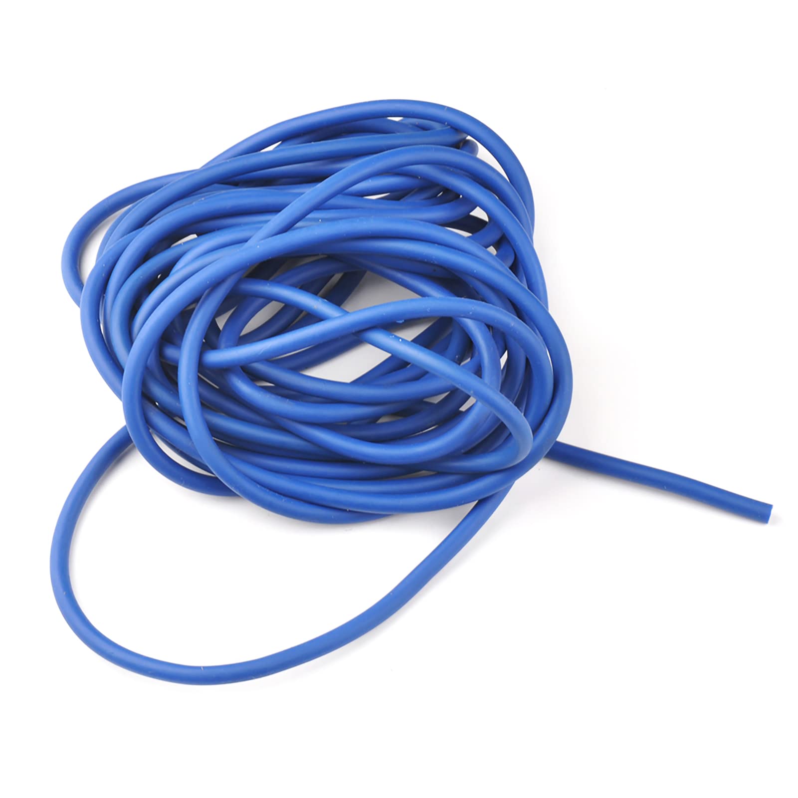 Latex Tubing, Latex Tube Natural 3/8in OD 1/4in ID Slingshot Tubing Blue Surgical Tube Catapult Tube Rubber Hose Speargun Band 10FT 33FT 50FT One Continuous Piece (33 FT, Blue)