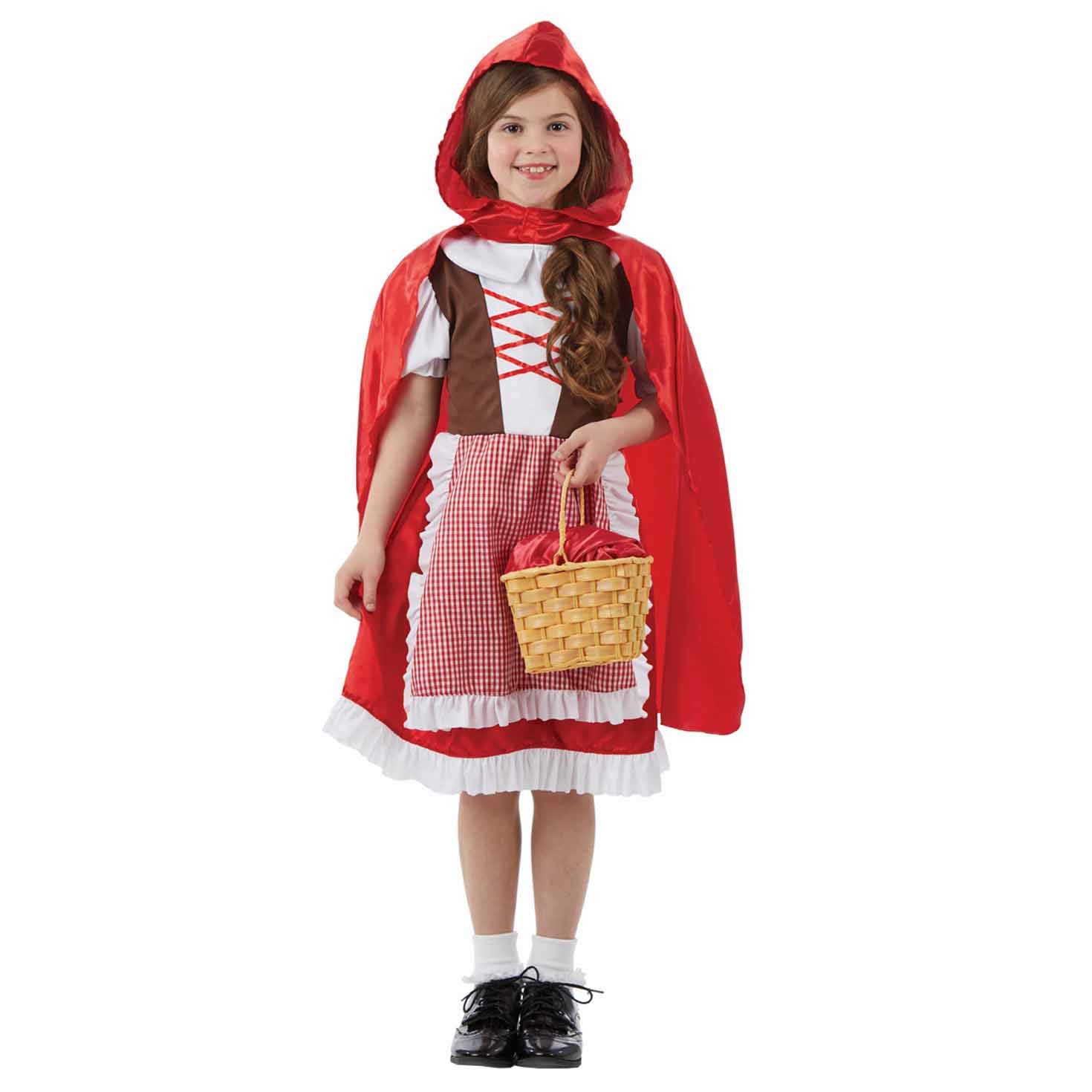 Fun Shack Little Red Hood Costume Kids Fairytale Character Halloween Childrens World Book Day Costumes For Girls Medium