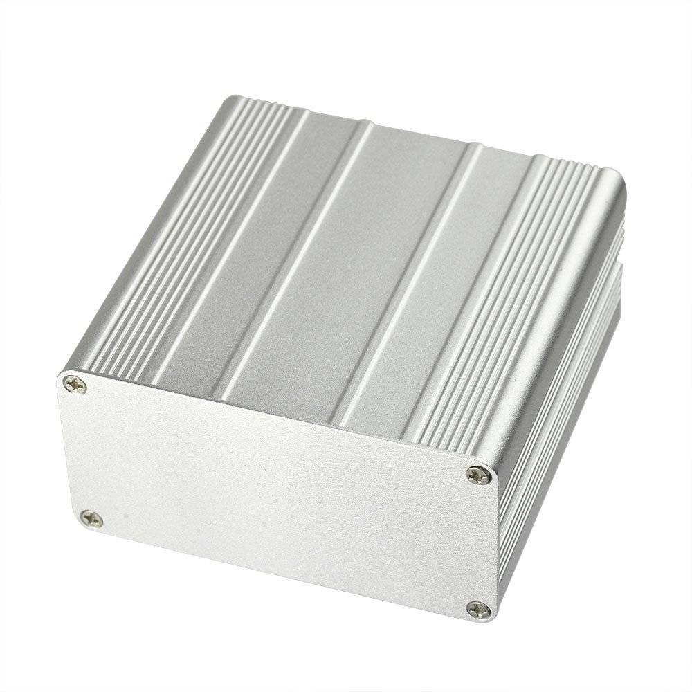 Eightwood Aluminum Enclosure Electronic Project Box Case for PCB Instrument Amplifier DIY 3.94 x3.94 x1.97 inch (LWH)