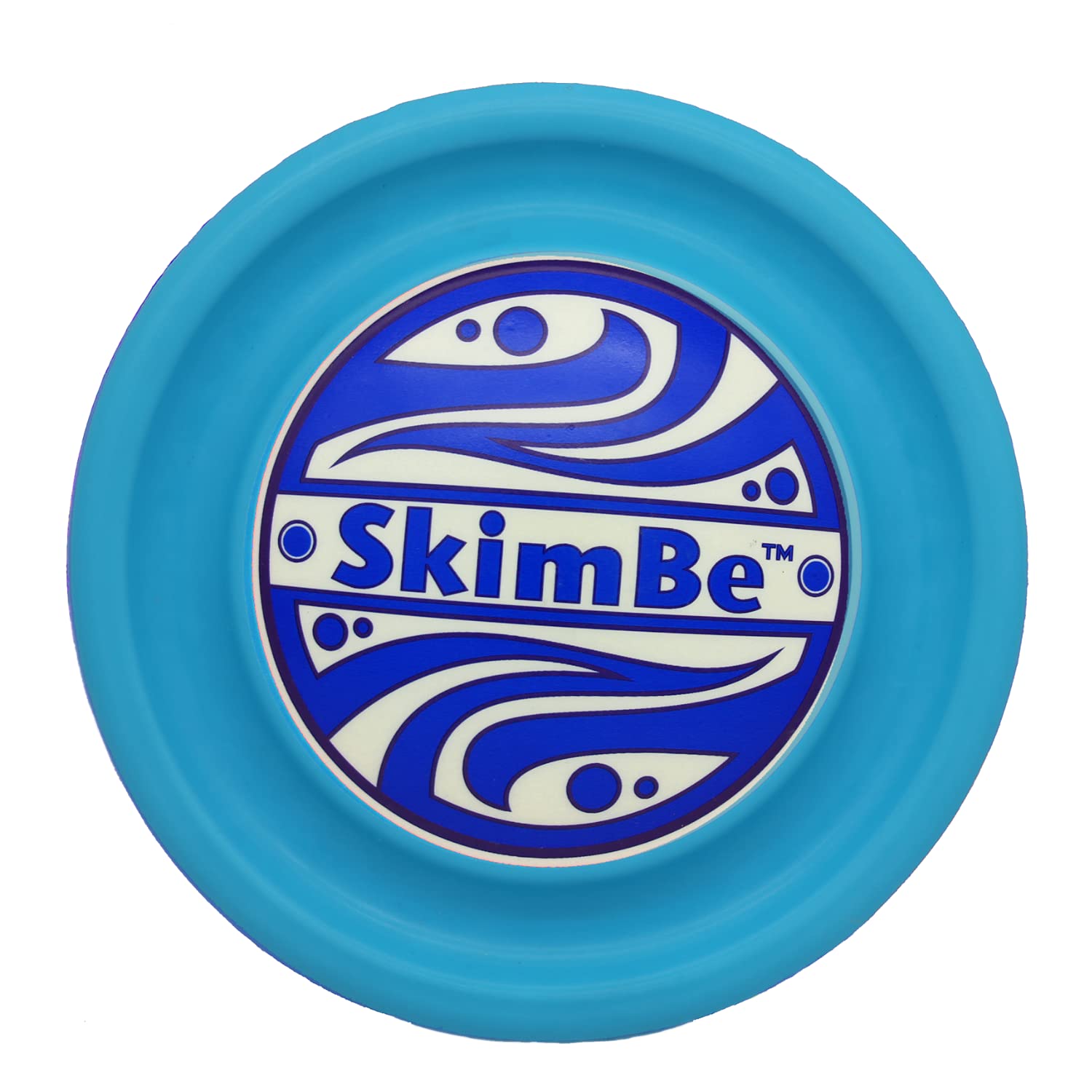 SkimBe Disc Best Water & Summer Toy, Skips, Skims, Slides & Jumps! Great for Swimming Pool, Beach, Snow, & Ice for Kids, Adults & Family (Light Blue)