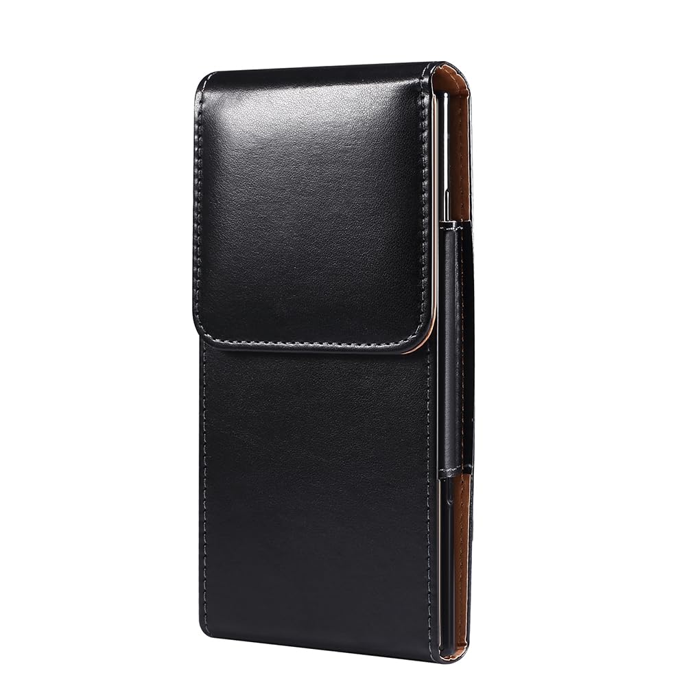 PU Leather Cell Phone Holster Pouch Belt Clip Case for Samsung Galaxy A14 A04e A23 A13 A03s S23 Ultra S22 Ultra/Moto G Stylus 2021 2022 2023, G Power 5G, G Play, G Pure/TCL 40XL 30XL / Pixel 7 Pro