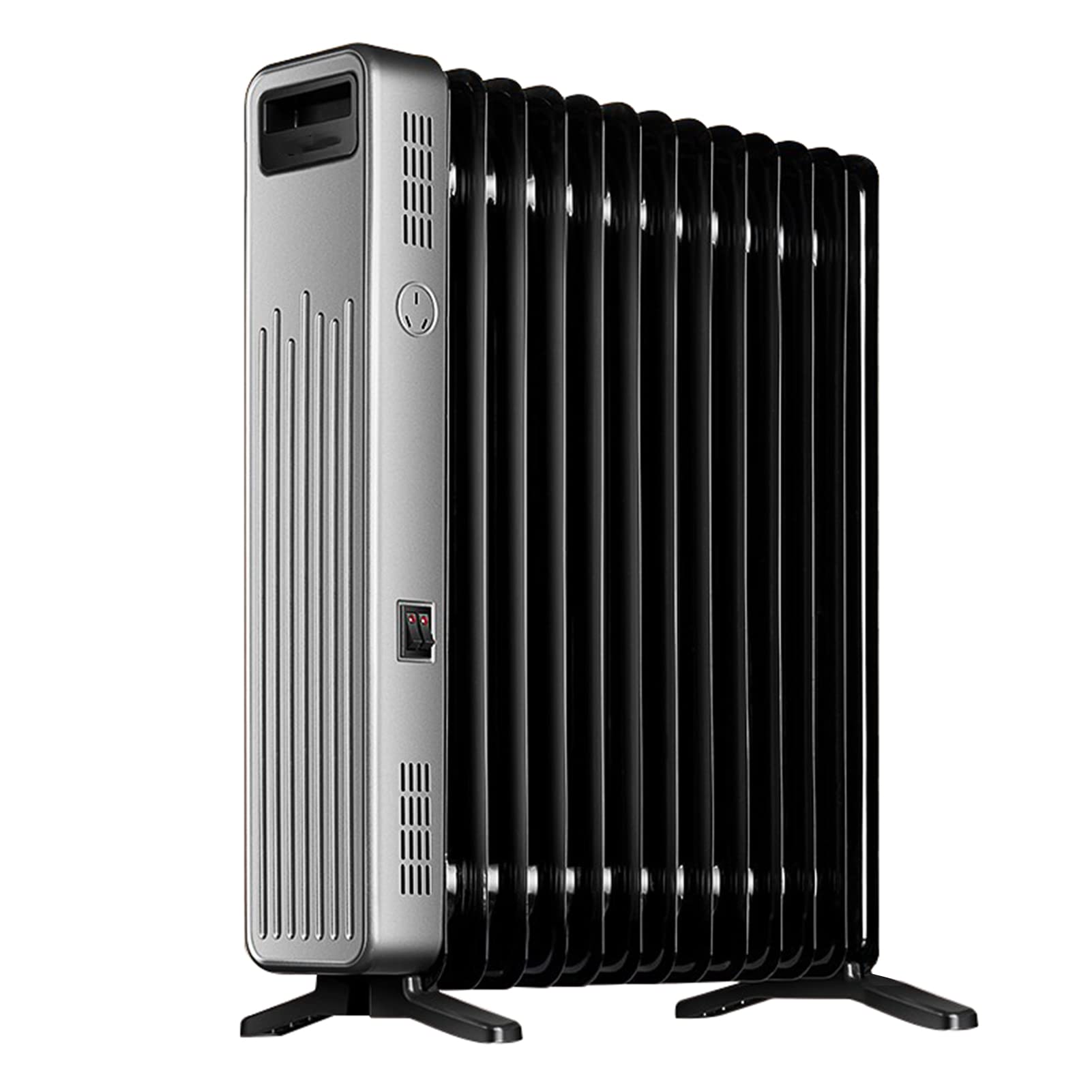 zhouye Oil Filled Radiator 2000W, Silent Space Heater 13 Fins with Adjustable 3 Heat Settings, Tip-Over Protection and Overheat Protection, Built-in Handle