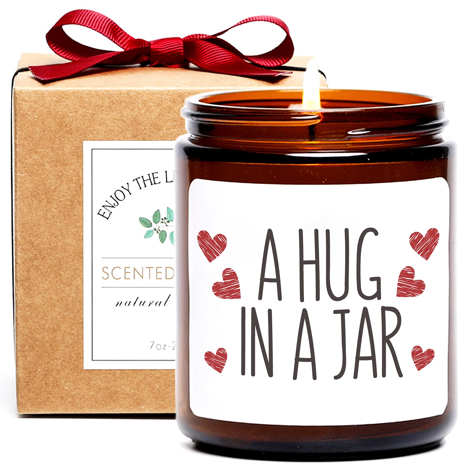 Get Well Gifts for Women, Hug in a Jar, Thank You Gifts for Women, Condolences Gift for Loss, Sympathy Gifts, Thinking of You, Get Well Soon, Cheer Up, Divorce, Relaxation Gifts for Women Friend