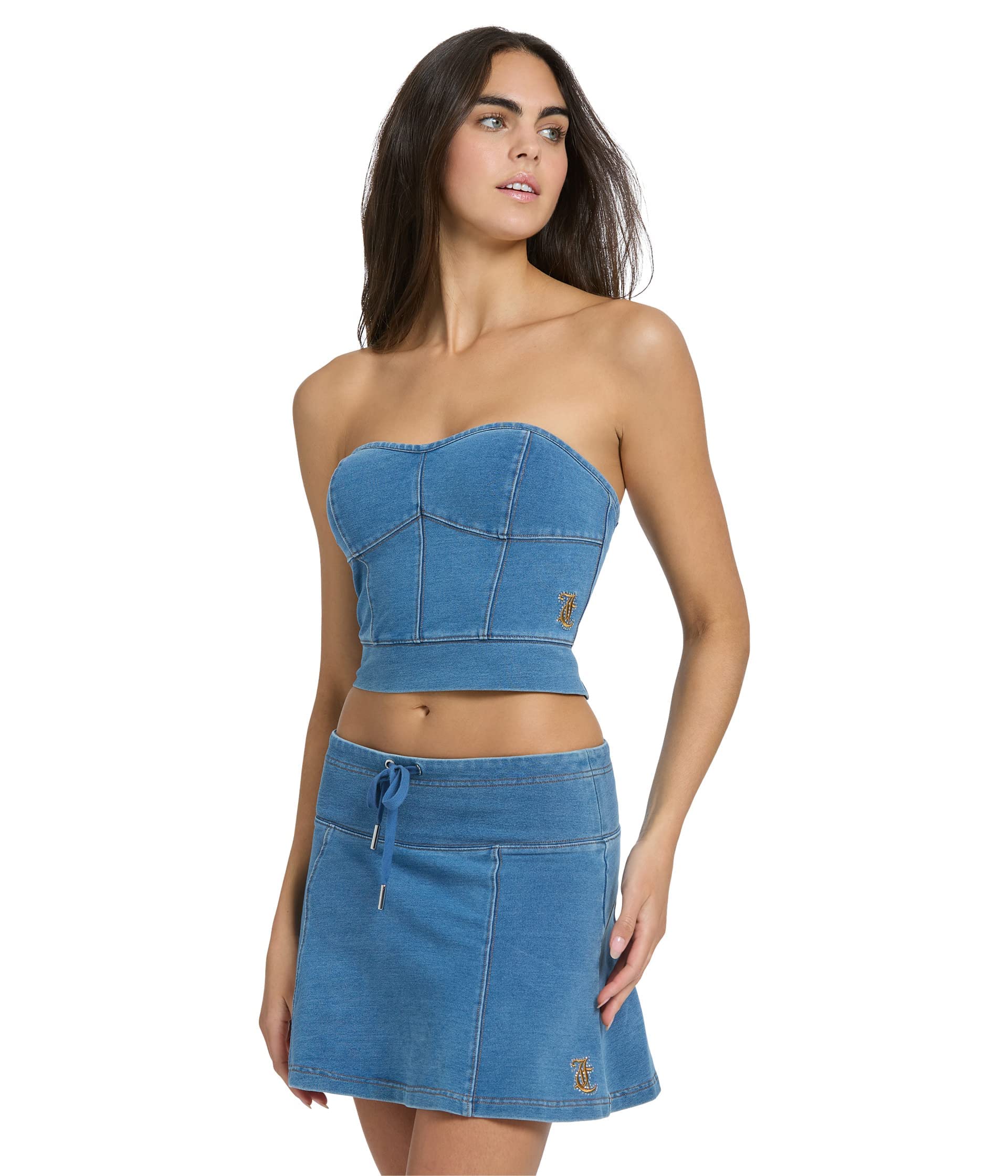 Juicy Couture Faux Denim Skirt