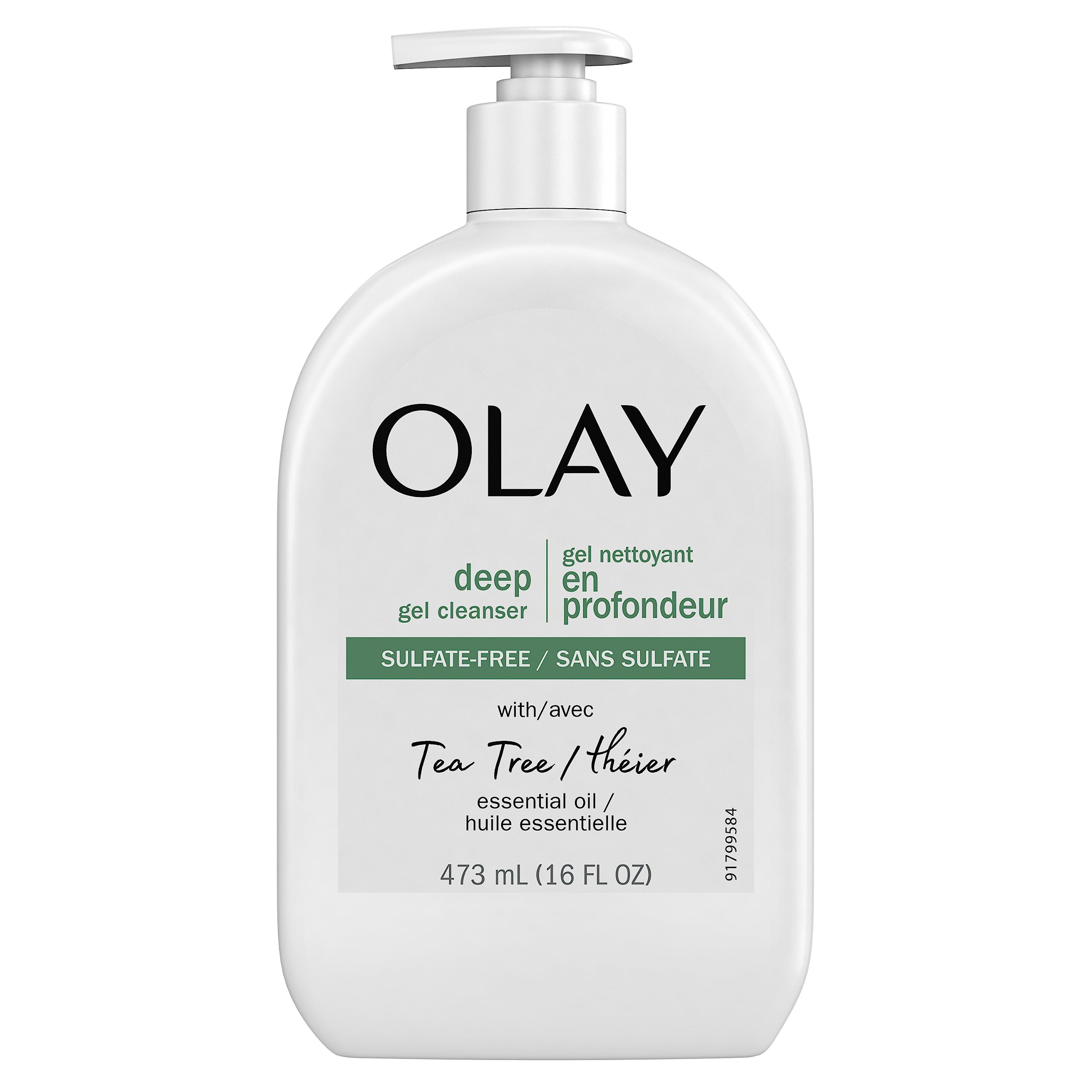 OlayDeep Gel Cleanser with Tea Tree Essential Oil, 16 Oz