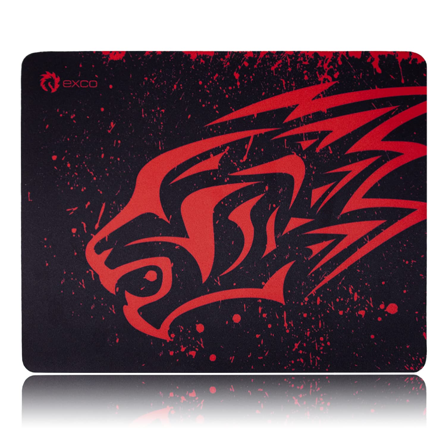 excovipGaming Mouse Pad Non-Slip Rubber Base Comfortable Mouse Pad Smooth Surface Keyboard Mouse Pads for Computers Small Red Leopard 280x220mm 3531