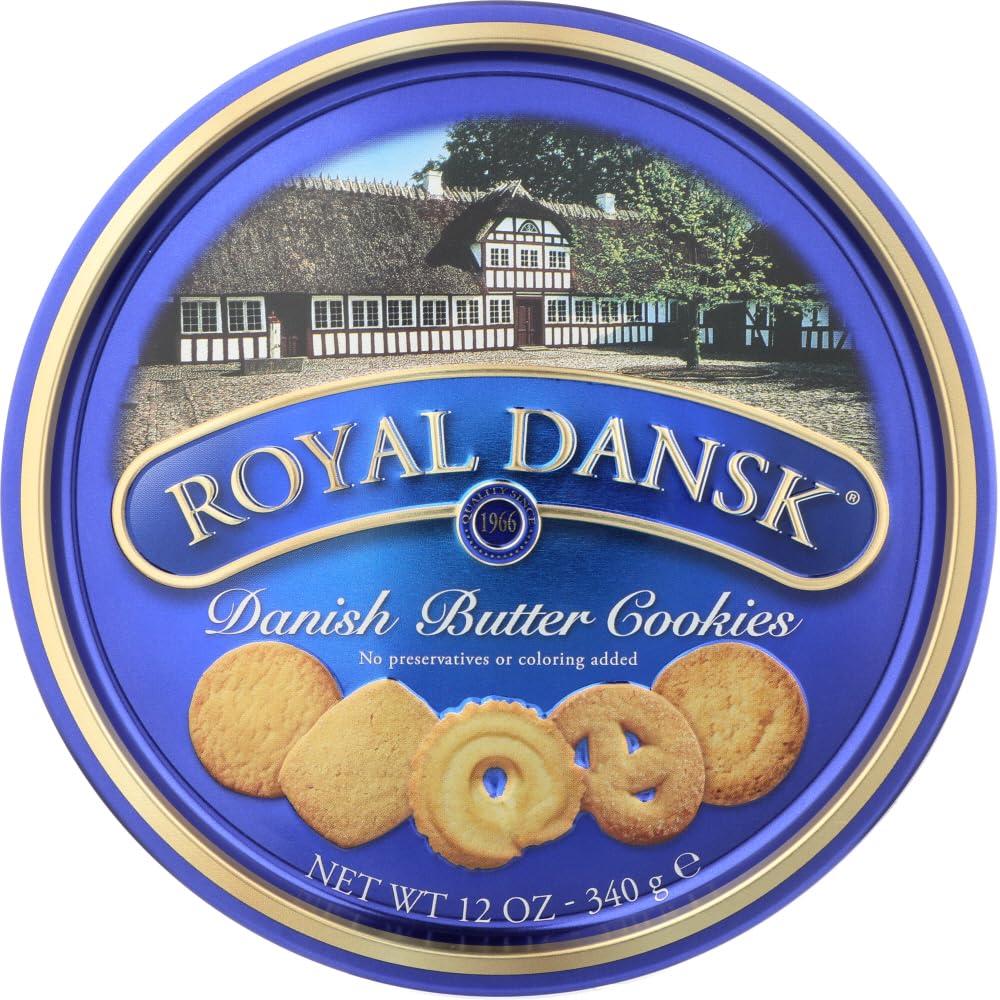 Royal Dansk Danish Butter Cookies, 12 oz - Pack of 2