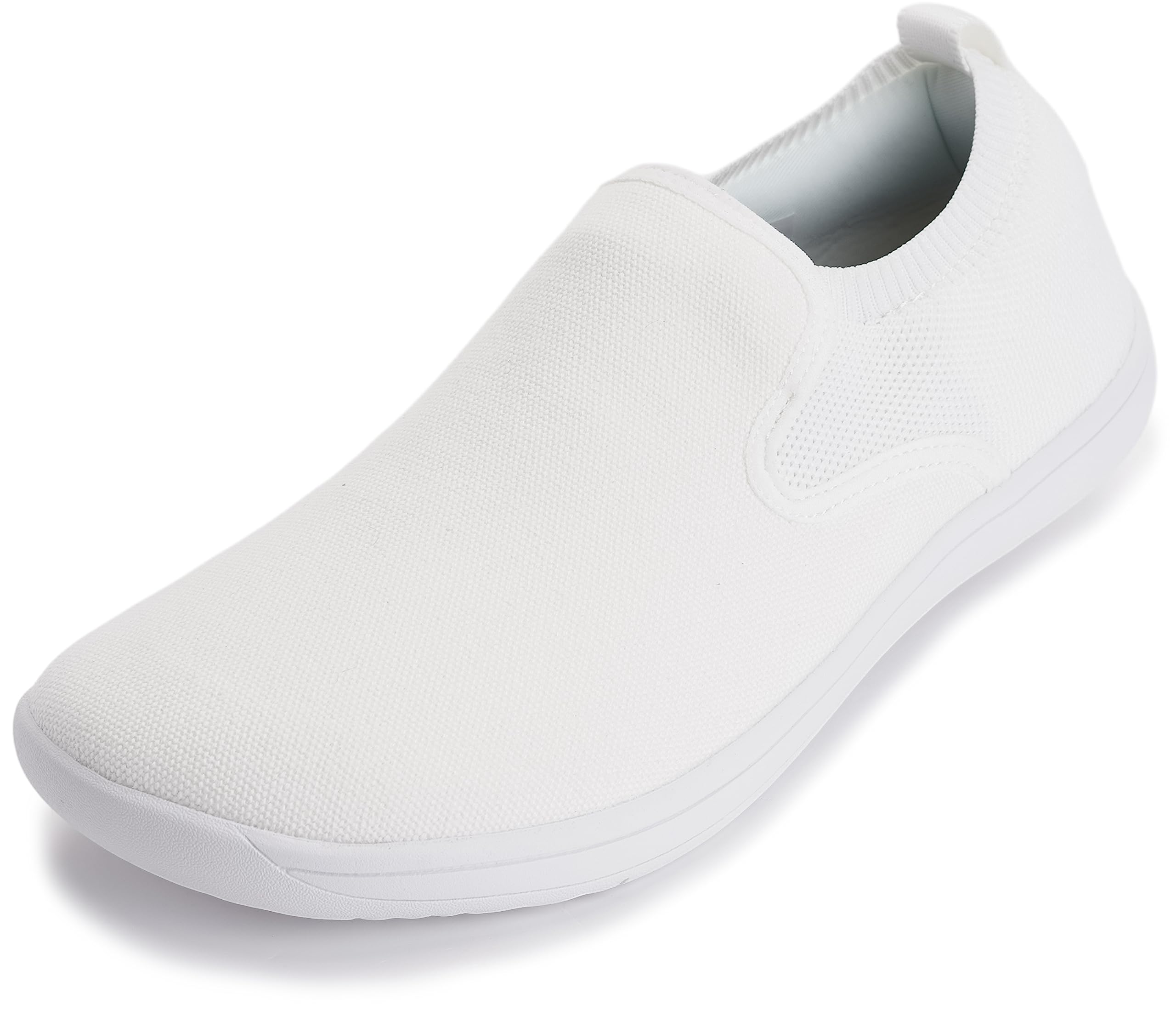 WHITIN Men's Wide Slip on Barefoot Shoes | Minimalist Sneakers | Elastic Collar