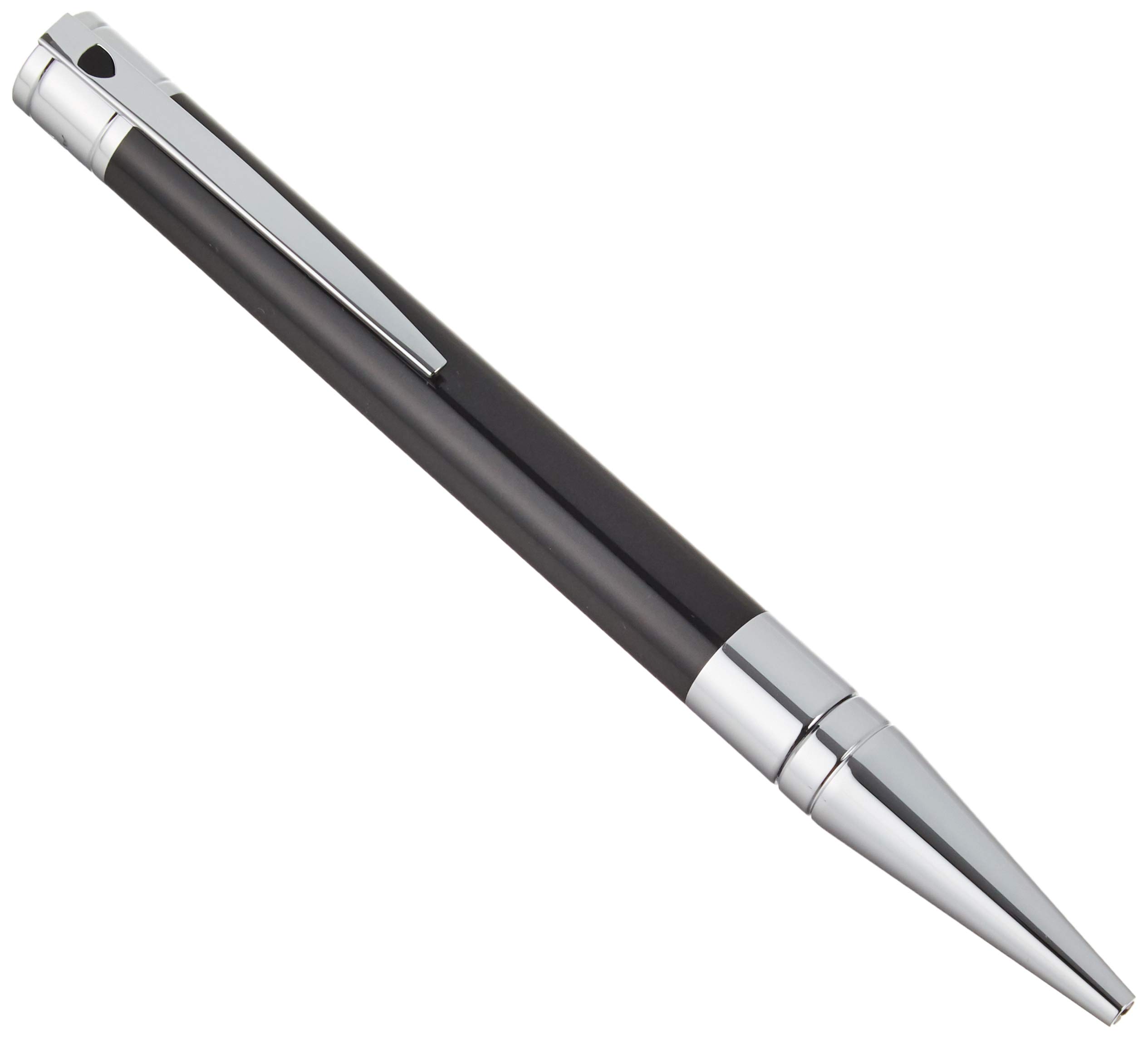 S.T. Dupont 265200 D Initial Ballpoint Pen, Black and Chrome (Genuine Import)