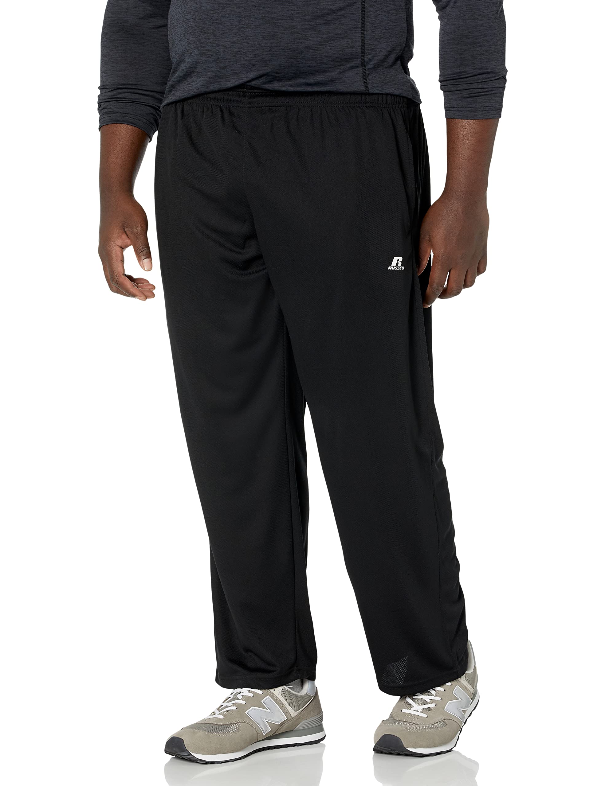 Russell AthleticMen's Dri-Power Pant, Big & Tall, Black, XL