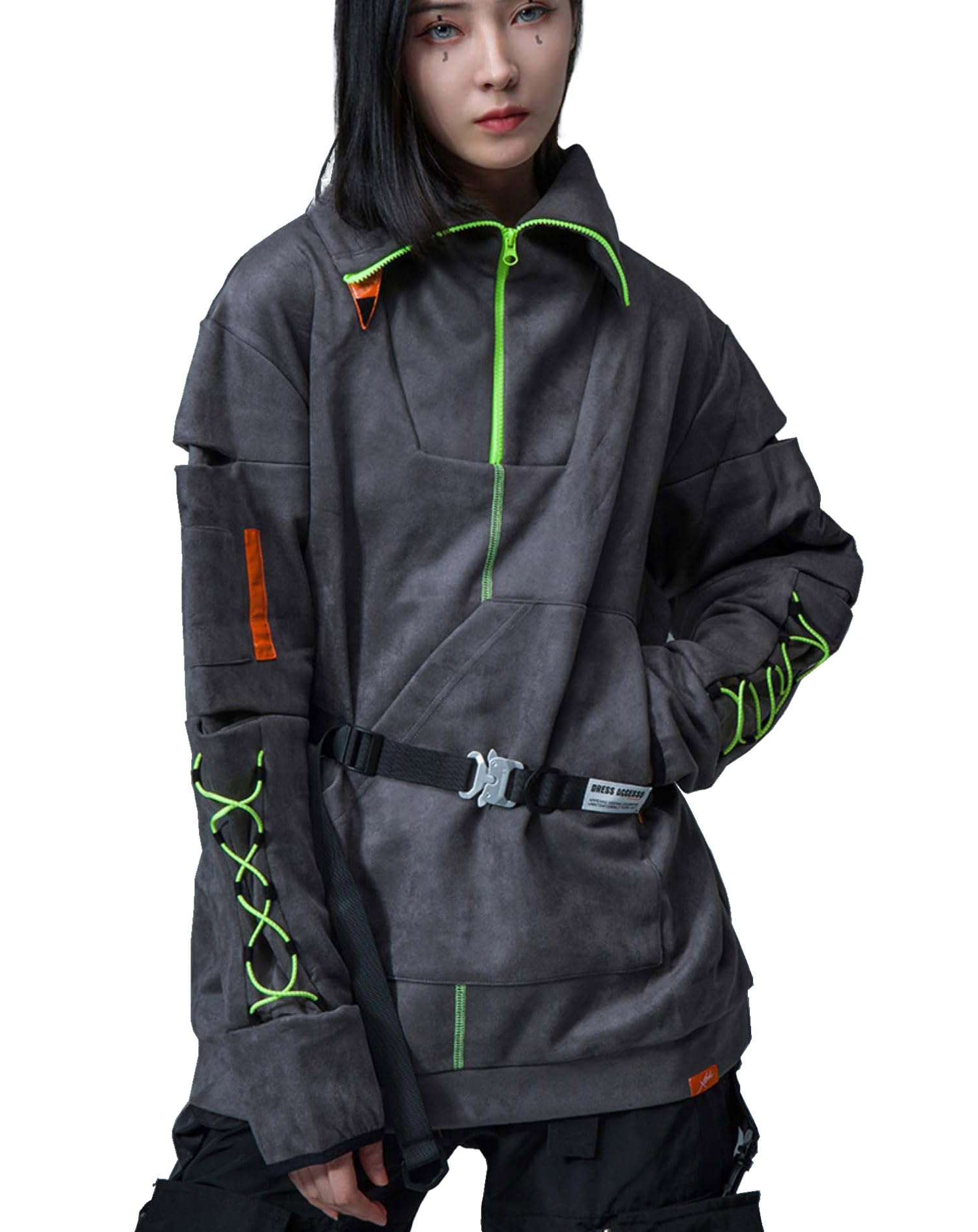 MFCT Techwear Zip Up Hoodie Men