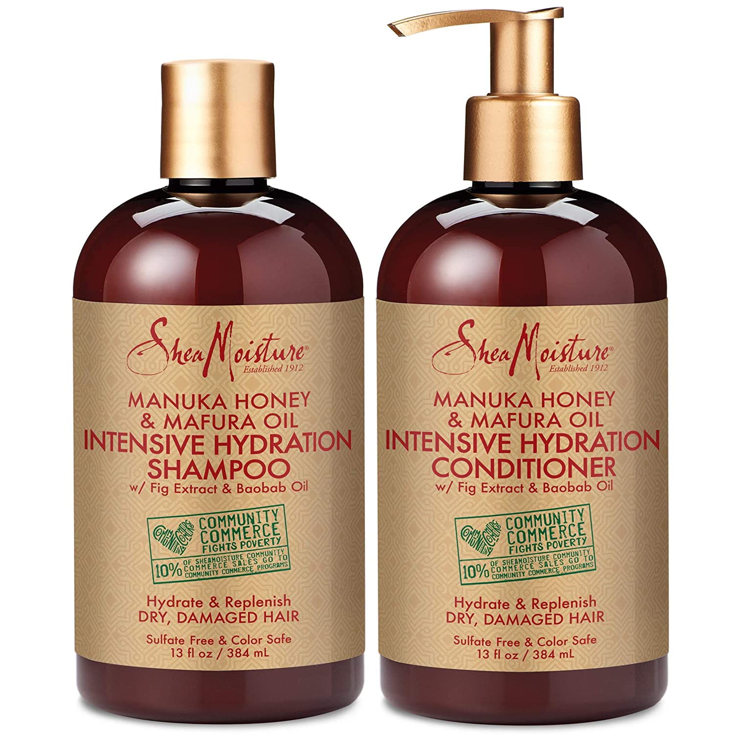 SheaMoisture Manuka Honey & Mafura Oil Intensive Hydration Shampoo & Conditioner