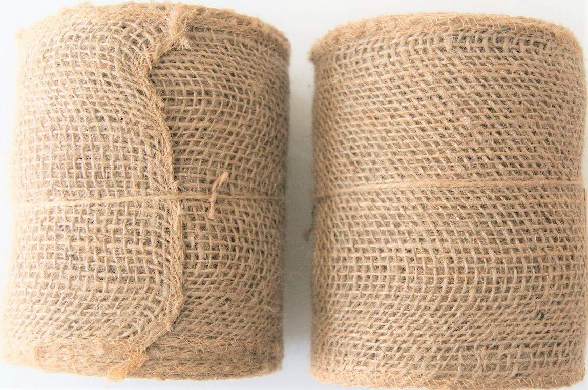 Natural Burlap Ribbon Roll 5.5"x30' (Pack of 2)