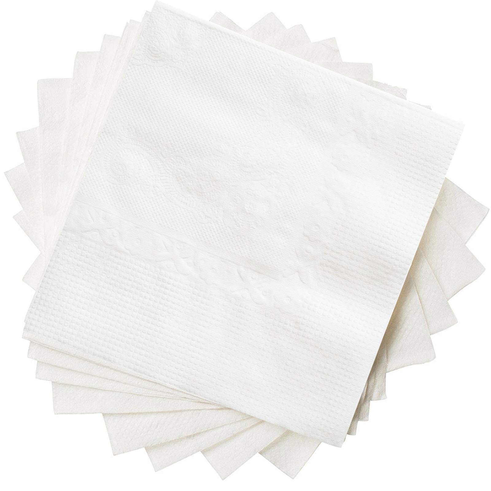 Comfy Package [1000 Count - 4.5 x 4.5 Folded] White Beverage Napkins - 1-Ply Bulk Cocktail Napkins, Restaurant Bar Paper Napkins and Party Napkins - 9x9 Unfolded