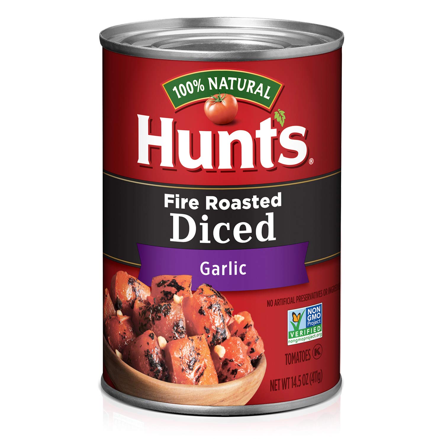 Hunt'S Fire Roasted Diced Tomato With Garlic, 411G (Pack Of 1)