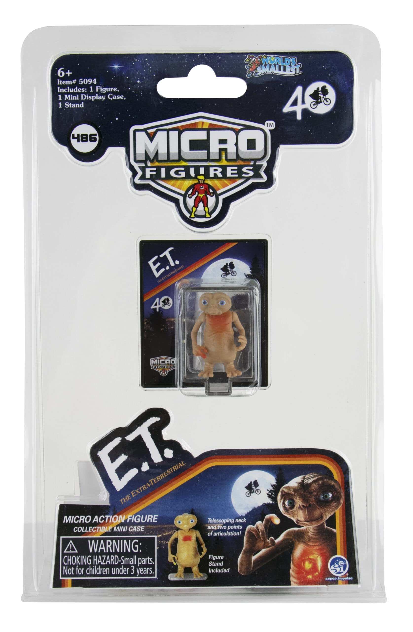 World's Smallest E.T. The Extra-Terrestrial Micro Figure (5094)