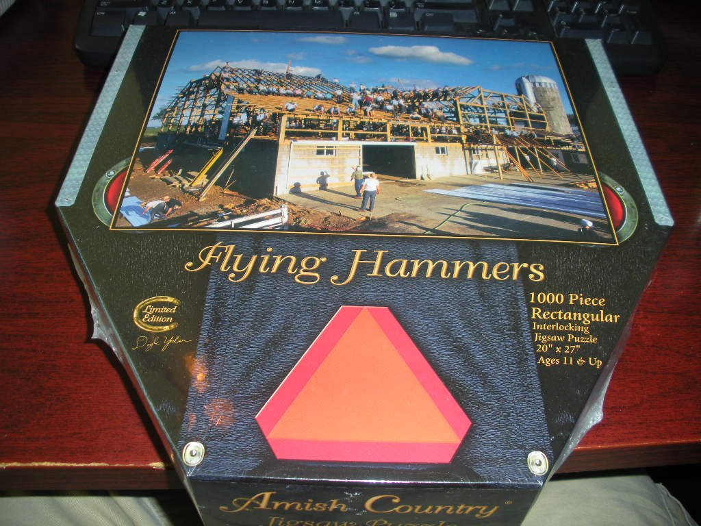 Amish Country Flying Hammers 1000-Piece Jigsaw Puzzle (Limited Edition)