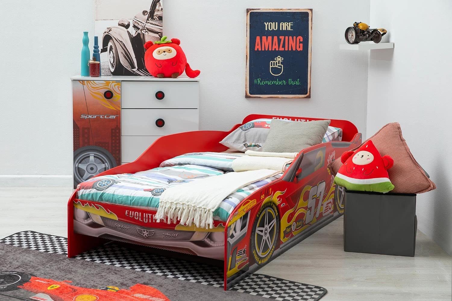 Pan Emirates Home Maureen Kids Car Bed 90x190 Cm