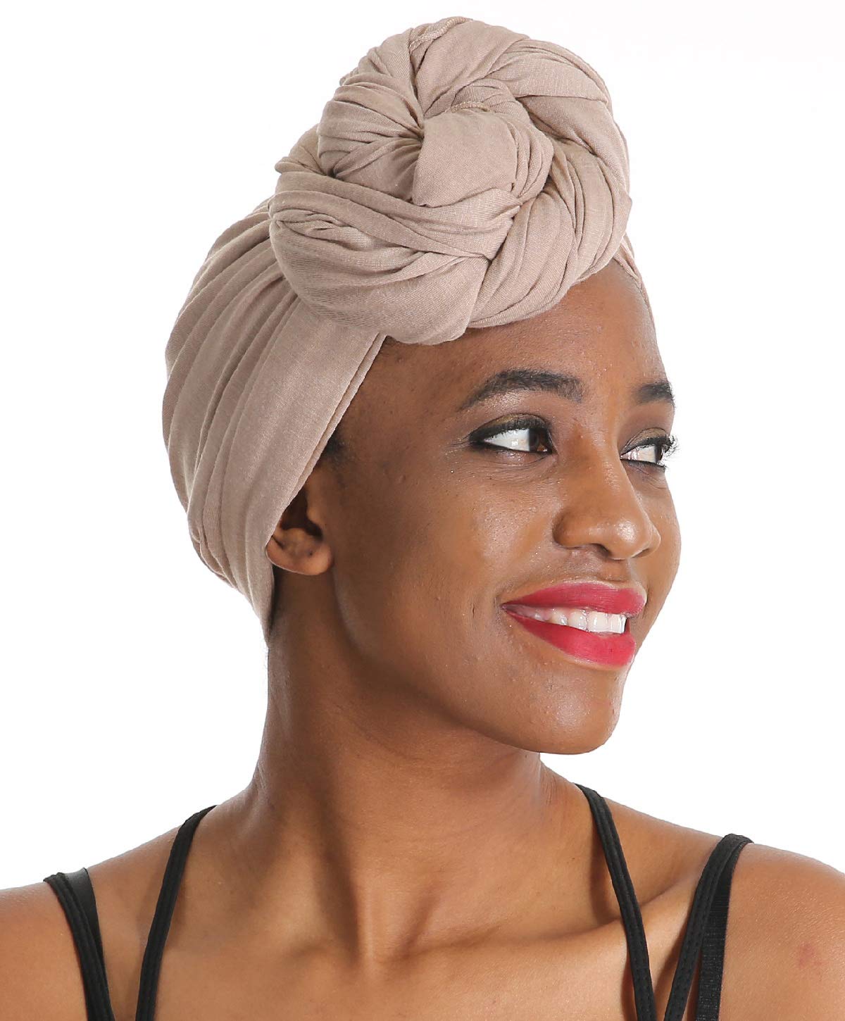 24 Colors | Solid Color Head Wrap & Scarf - Stretch Jersey Knit Hair Wrap, Long Turbans