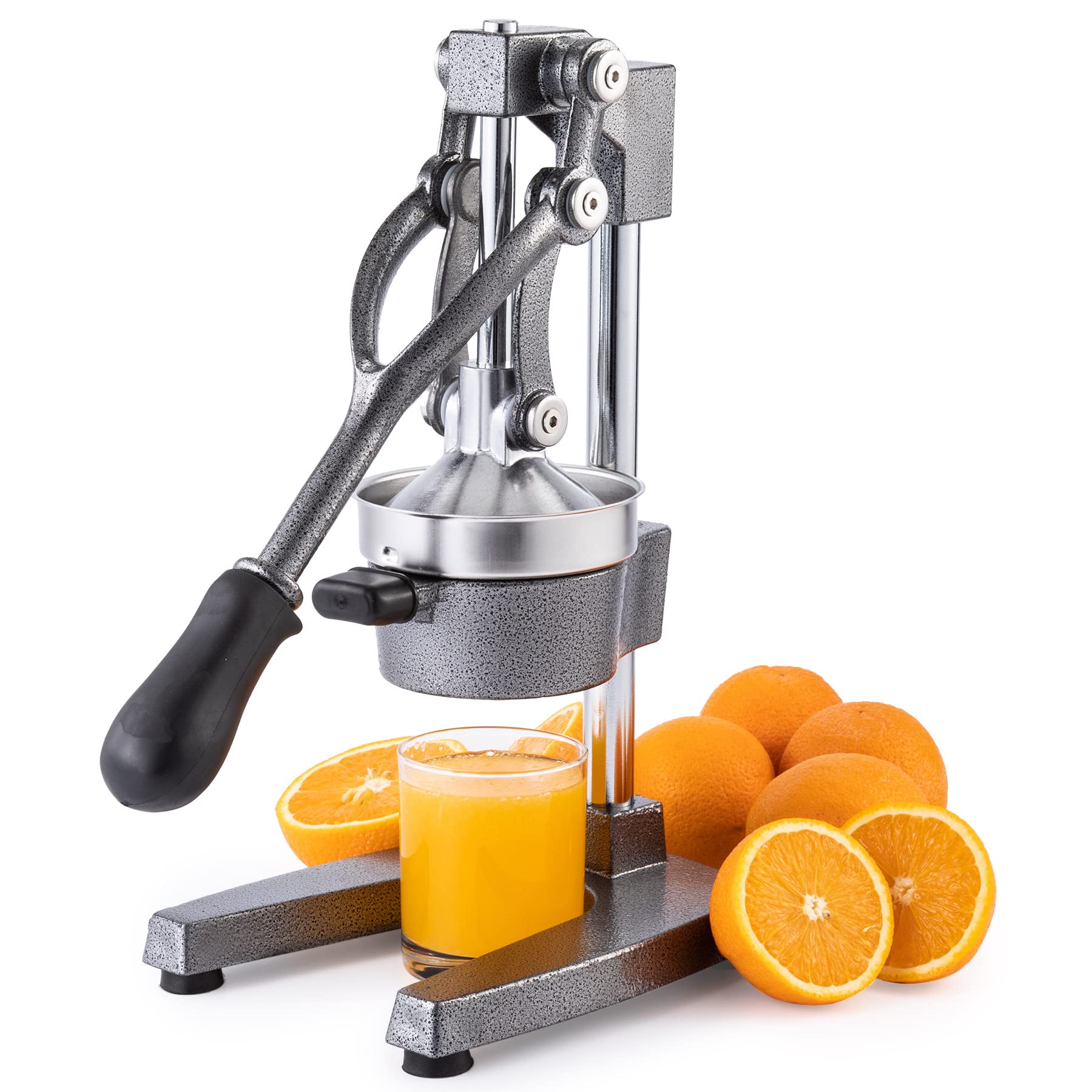 CO-Z Commercial Grade Citrus Juicer Professional Hand Press Manual Fruit Juicer Orange Juice Squeezer for Lemon Lime Pomegranate (multicolor, Cast Iron/Stainless Steel)