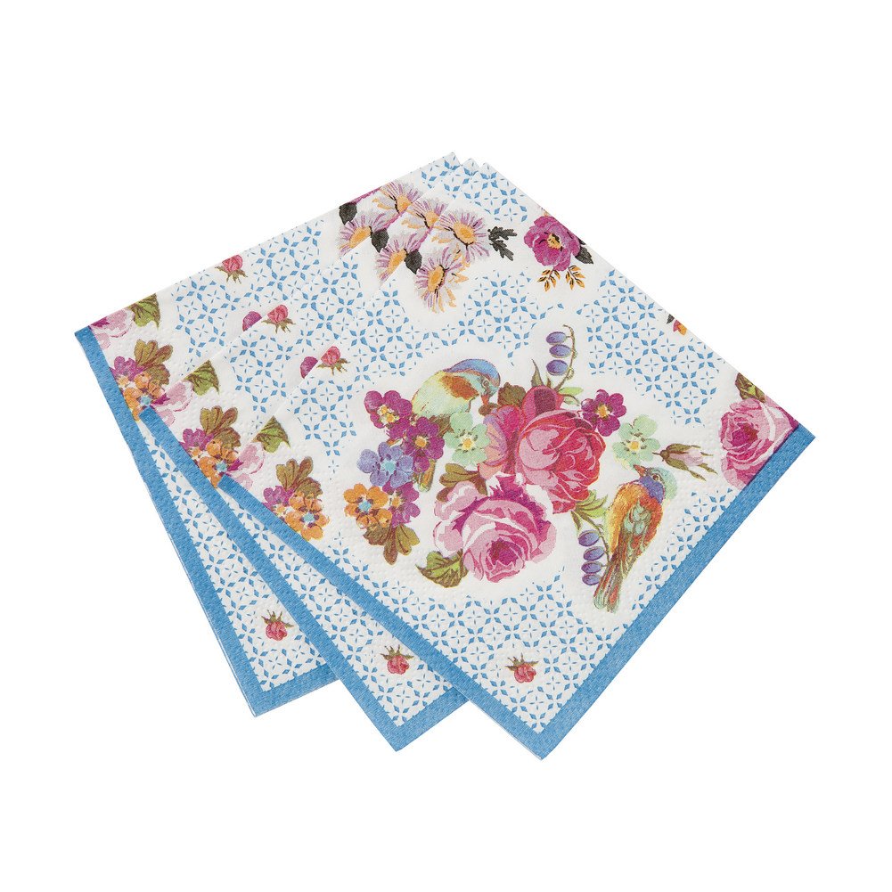 Talking Tables 40 Amuse Bouche Paper Napkins, (21cm X 21cm), Microfibre, Multi-Colour, 4 X 10.5 X 10.5 cm