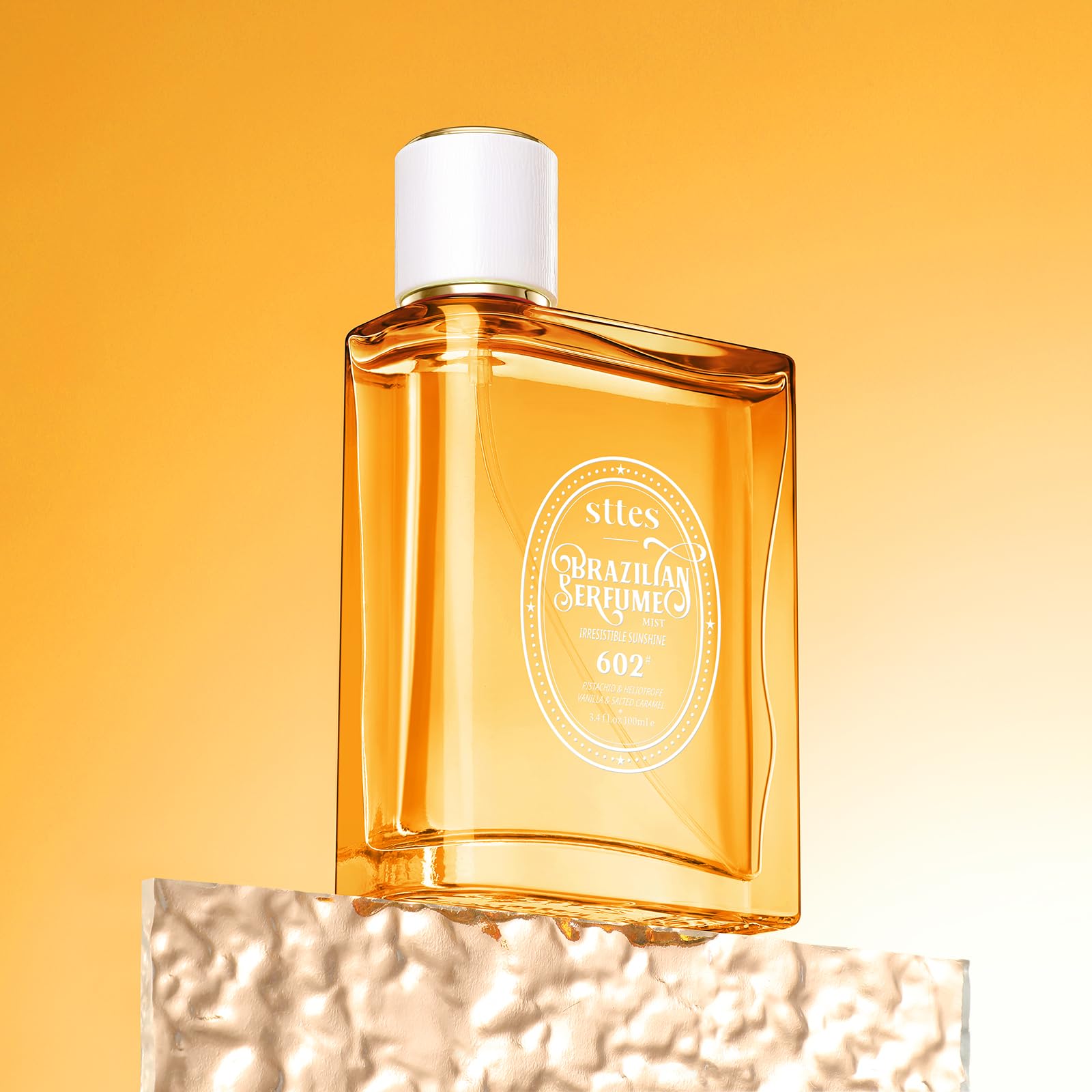 Irresistible Sunshine （plus）,Brazilian perfume contains the delicious fragrance of vanilla pistachio and caramel sunflower,Perfume spray for women's hair and body