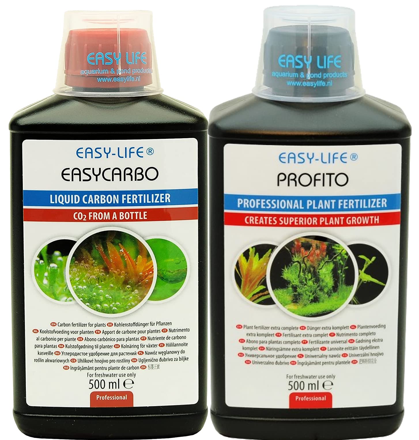 Plant Fertilizer Carbon Source Easycarbo & Profito 500ml 2 Pack