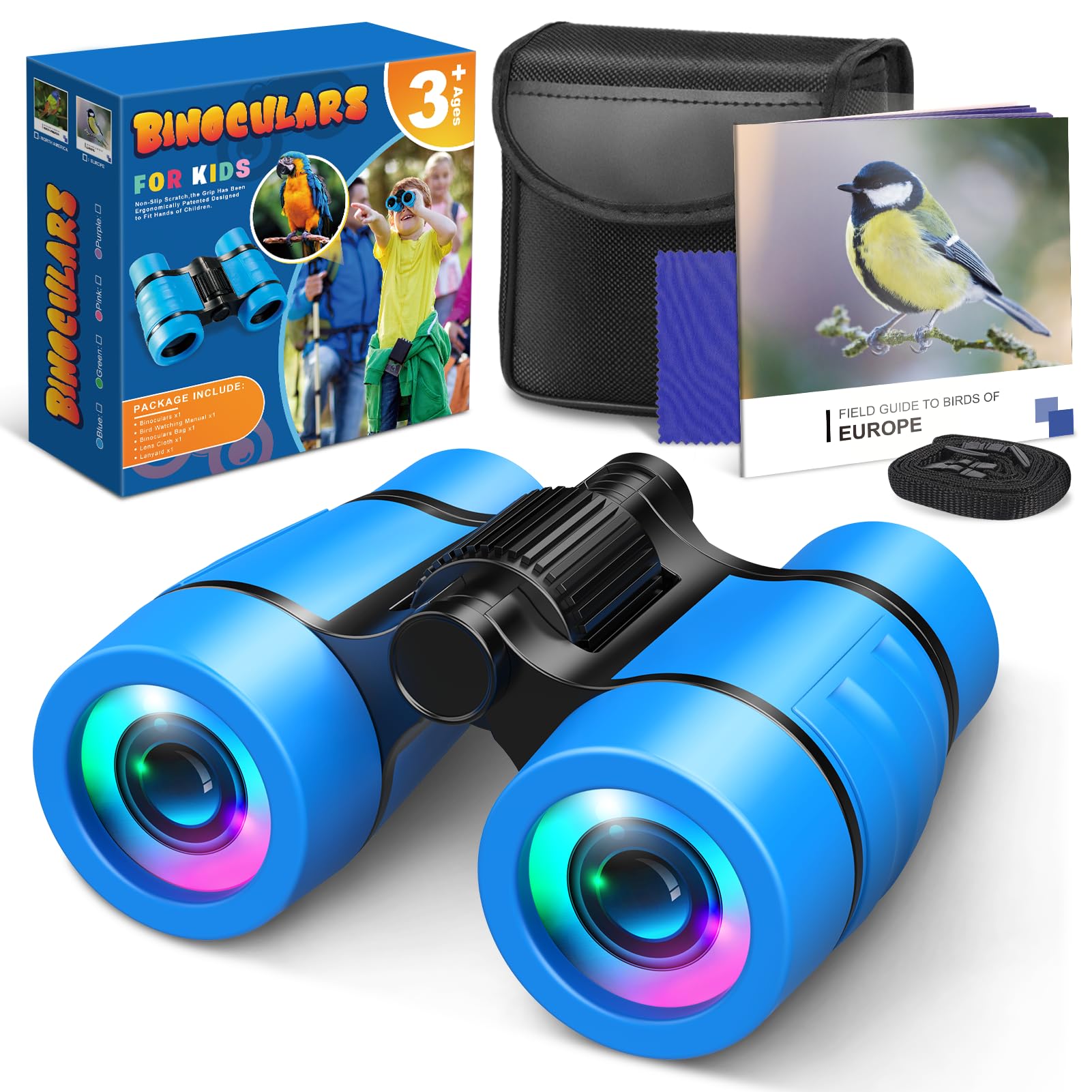 Toys 3-9 Year Old Boy, Binoculars Kids 3-9 Year Old Boy Gifts Kids Toys for Boys Toys Age 3-9 Travel Games for Kids Garden Toys Gifts for 3-6 Year Old Boys Stocking Fillers for Boys Kids