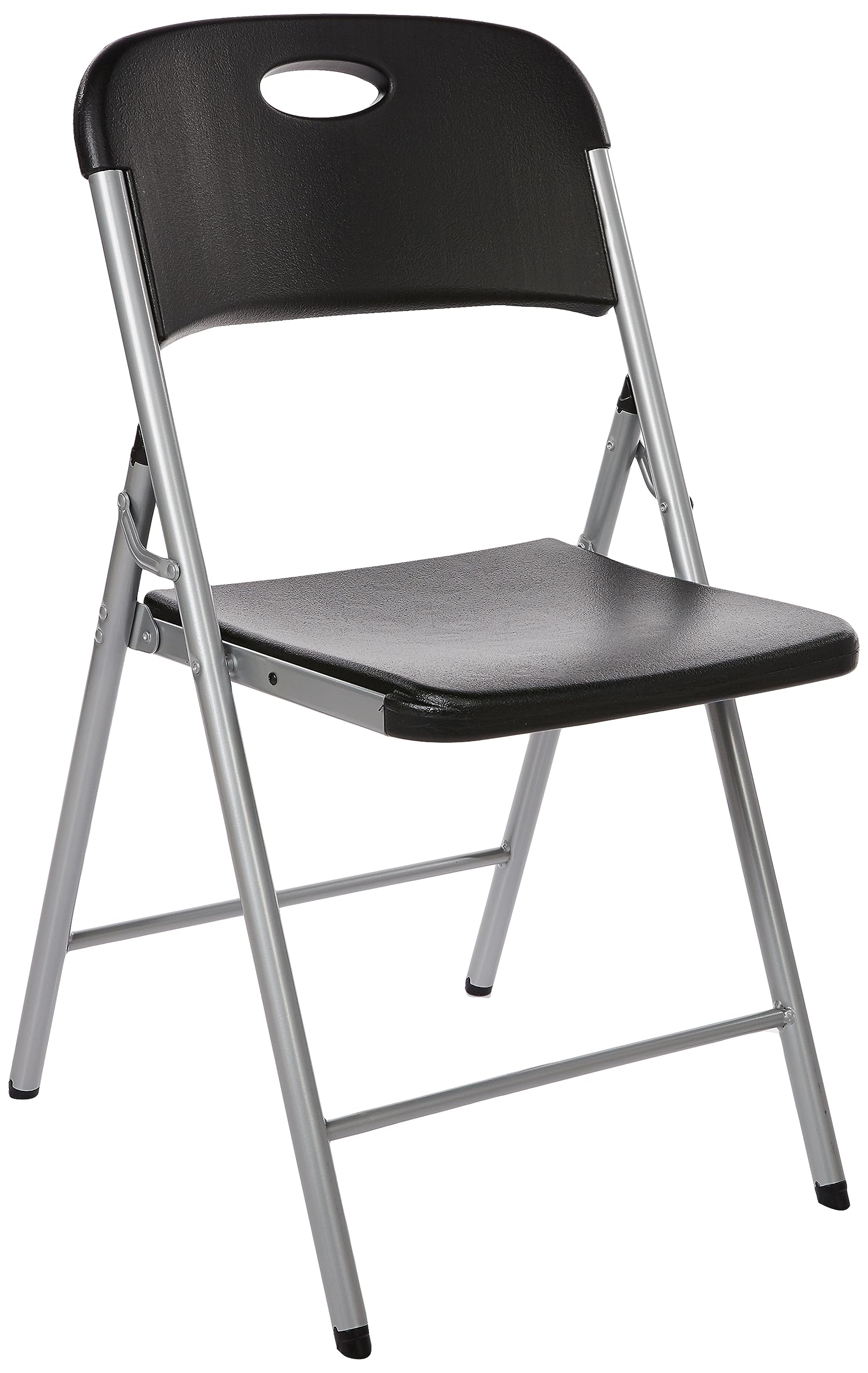 Lifetime Residential Folding Chair 4-Pieces Set, Black/Silver