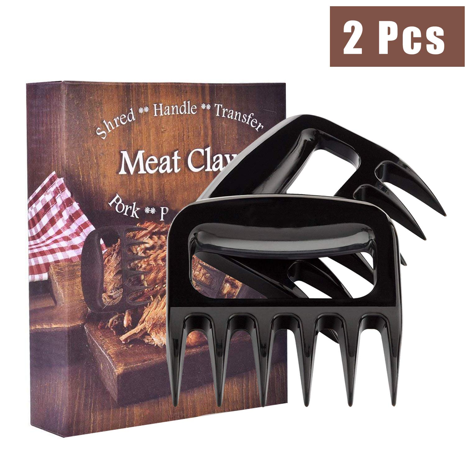 2-Pack Meat Claw, Meat Claws for Shredding Pulling Handing Serving Pork Turkey Chicken Meat Shredder