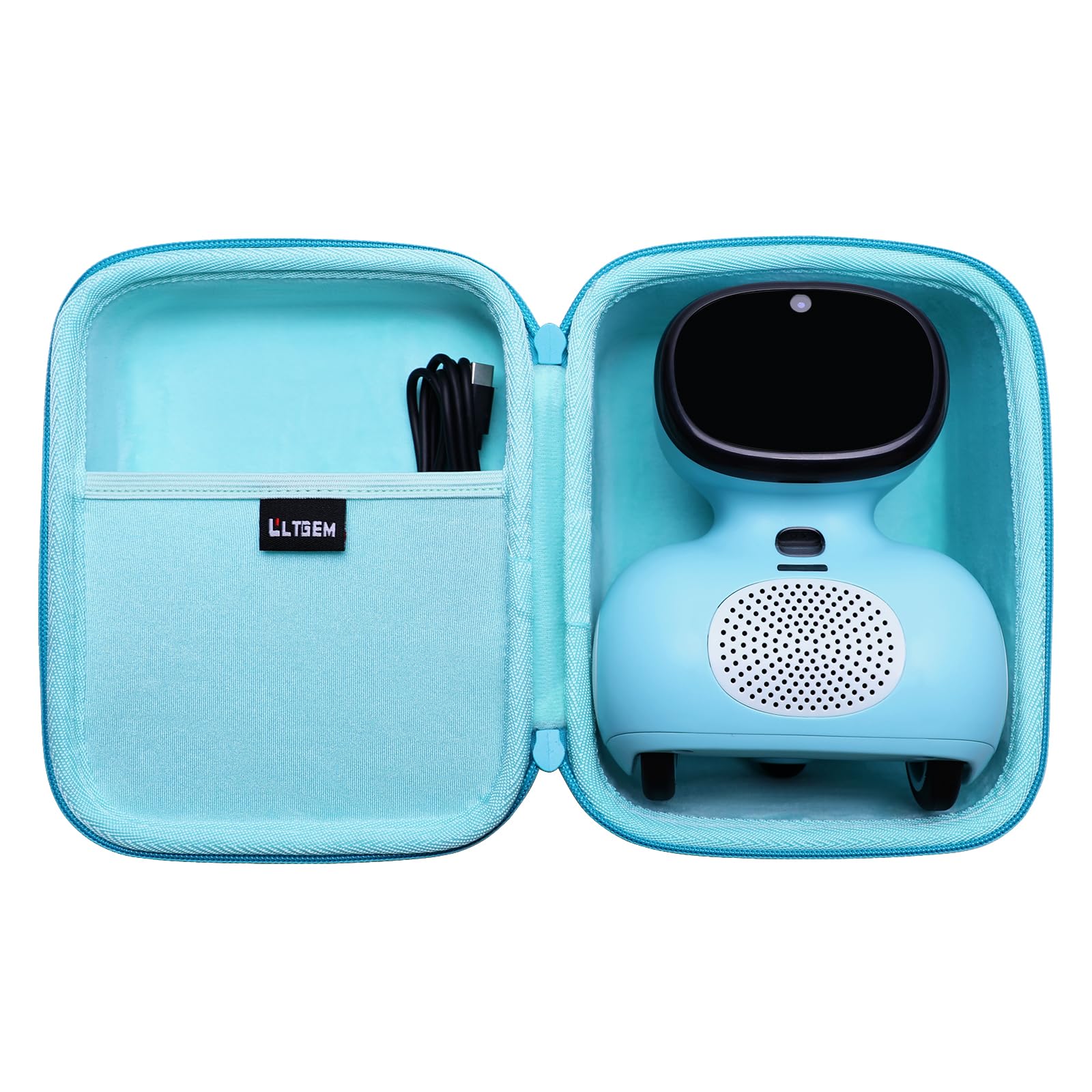 LTGEM Case Compatible with MIKO 3 / MIKO Mini/ALLCELE AI-Powered Smart Robot for Kids(Inside: 7.2"×5.8"×3.1"), Blue