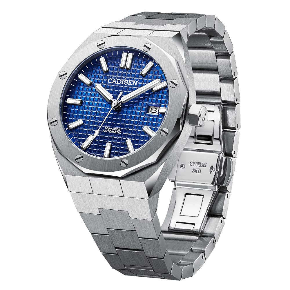 CADISENMen's Automatic Watch, Automatic Movement with Stainless Steel Strap