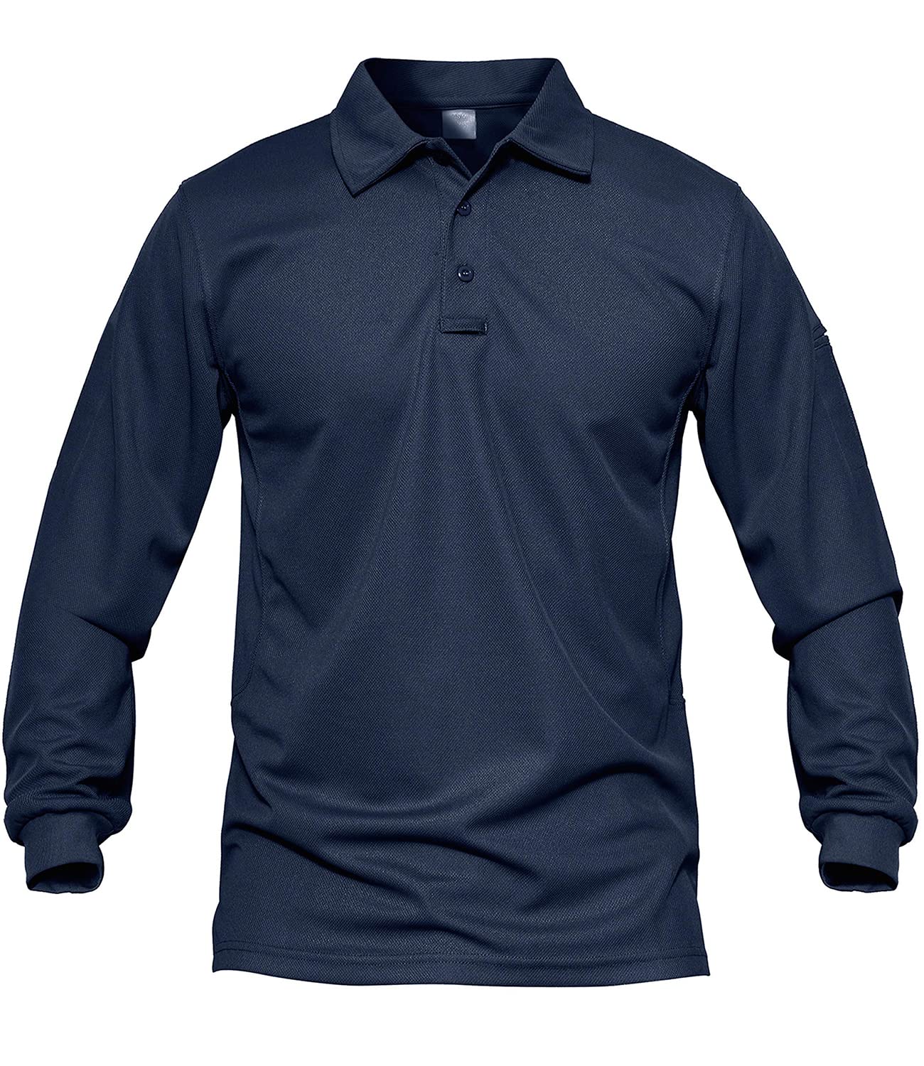 MAGCOMSEN Men's Quick Dry Long Sleeve Polo Shirts for Casual Military Golf Hiking