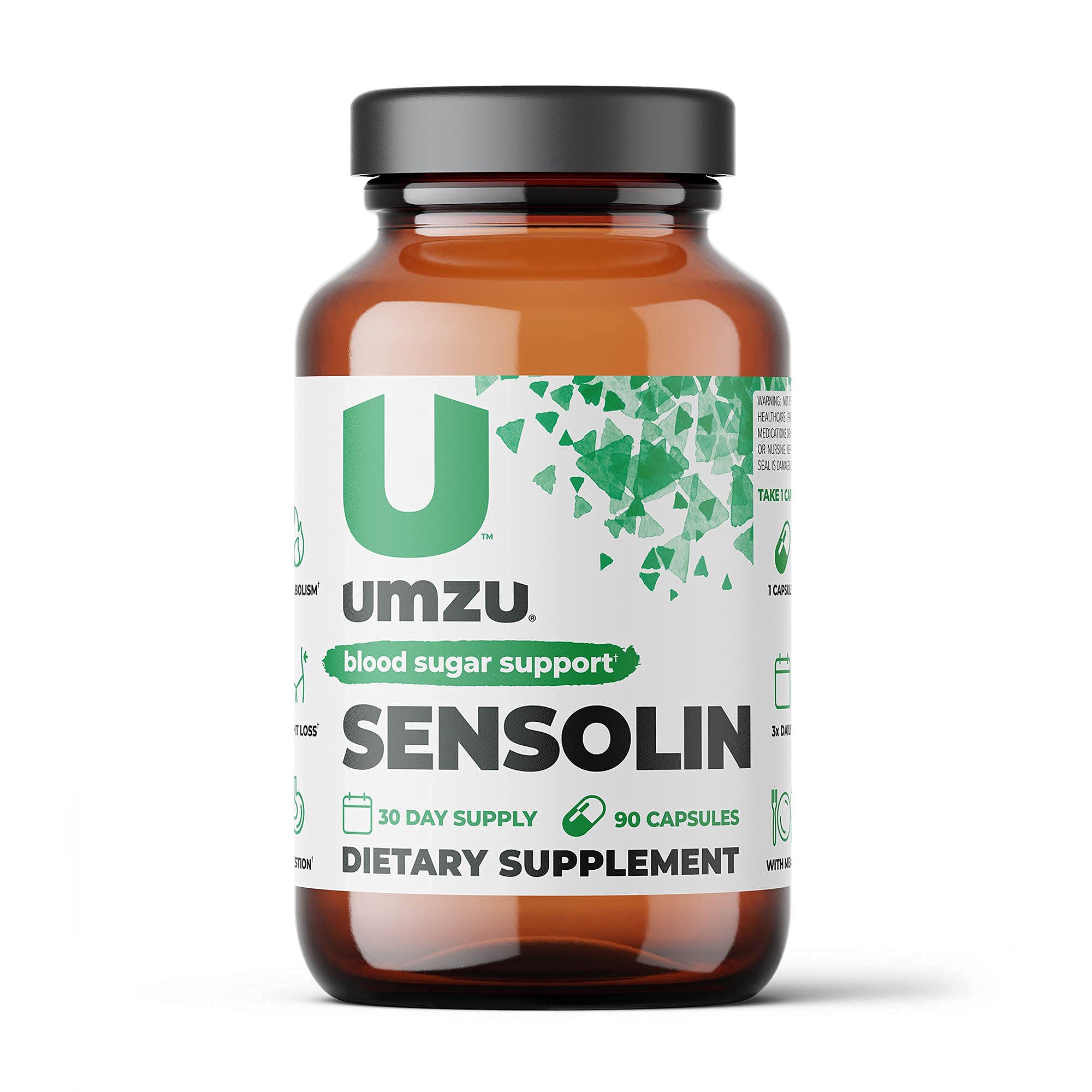 UMZU Sensolin - Blood Sugar Support Supplement (30 Day Supply 90 Capsules)