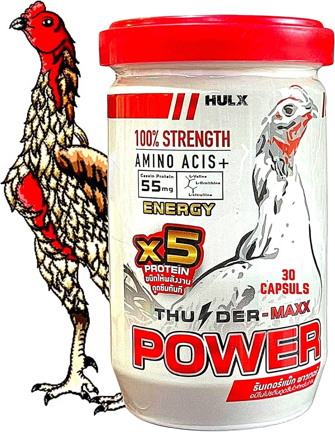 OKIKO New MAXX 30 Capsules, Rooster Booster Vitamins Health Chicken Supplement Capsule Healthy Feed Bird, Good Breeding, Hen Food