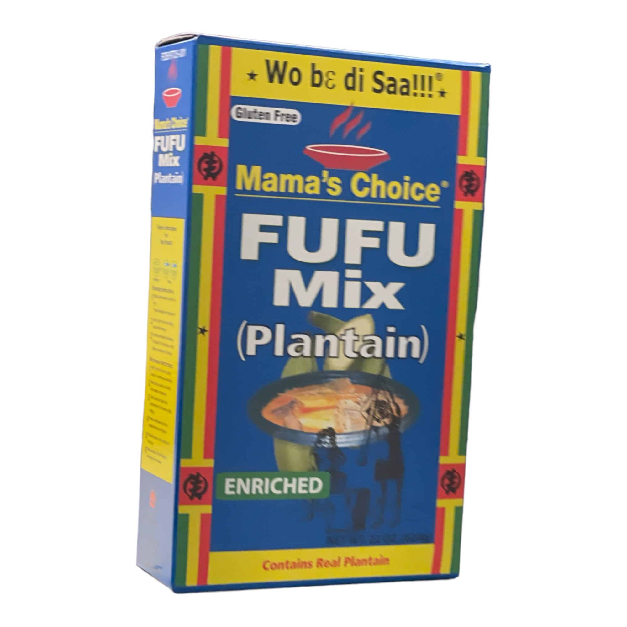 Mama's Choice Plantain Fufu Mix, Enriched 2packs