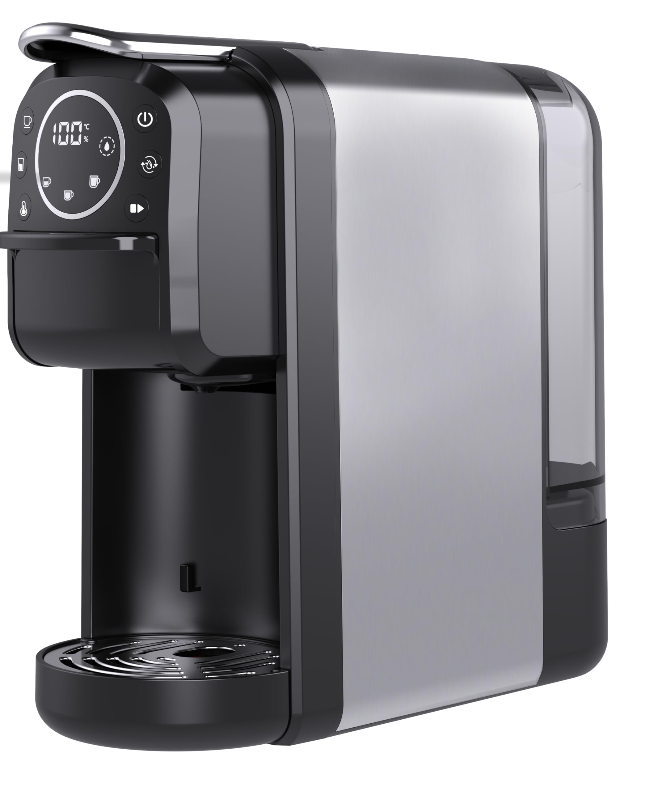 3 in 1 Espresso Coffee Machine Coffee Machine, Espresso Maker for Original Pods & Dolce Gusto Pods & Ground Coffee Powder, Fast Heat-Up, Energy Saving, Auto Shut-Off, 900ml Water Tank, Pods, 20-Bar