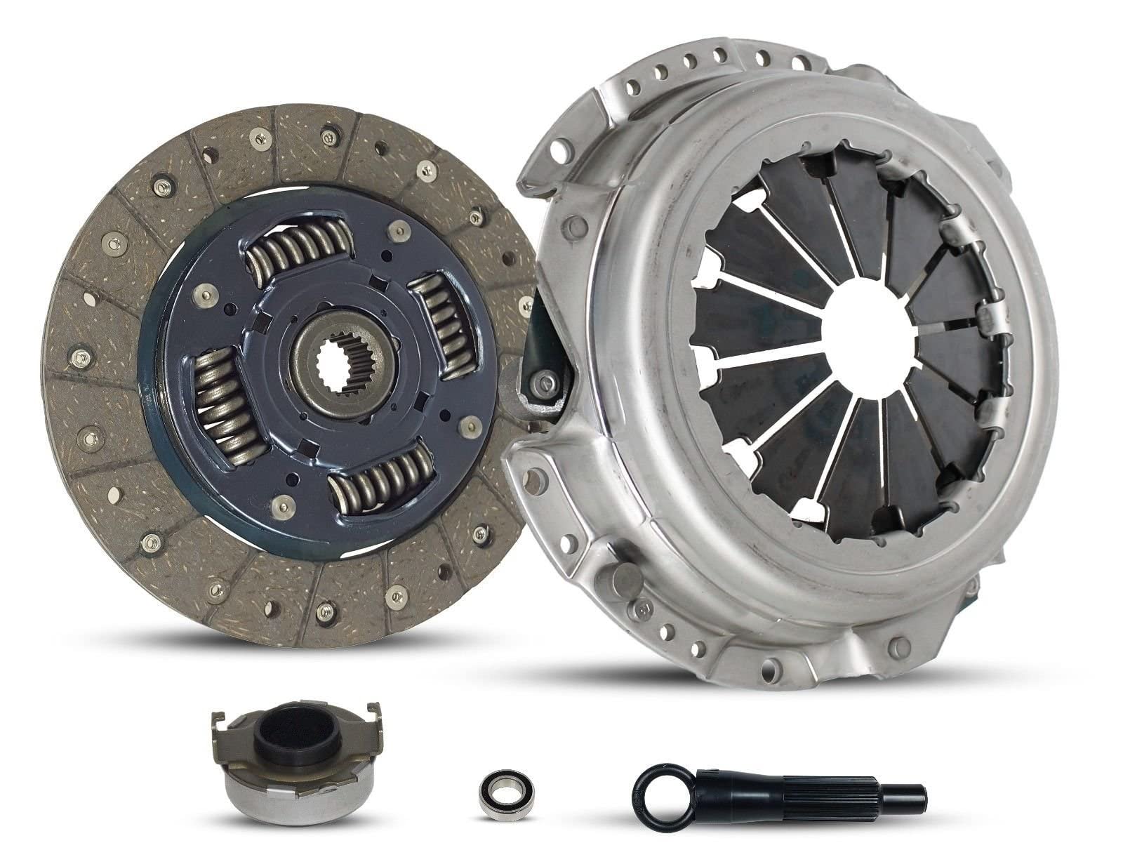 Clutch Kit (08-061) | Compatible With Fit Base Dx Ex Lx Dx-A Sport Hatchback 4-Door 2009-2020 1.5L L4 GAS Naturally Aspirated | HD Full Woven Clutch Disc, HD Premium Pressure Plate