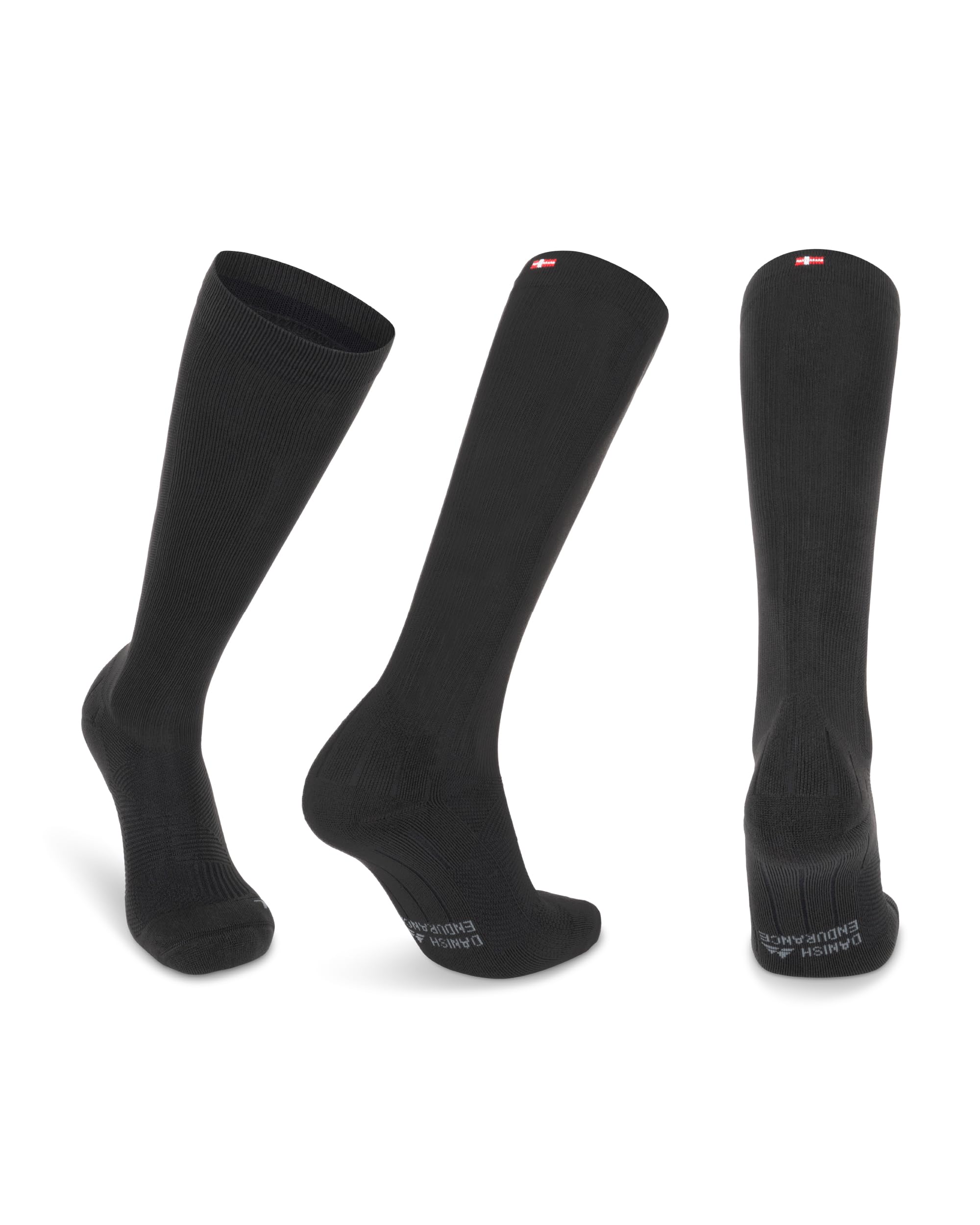 DANISH ENDURANCEGraduated Compression Socks, 21-26mmHg, Flight Socks, Running, Women & Men